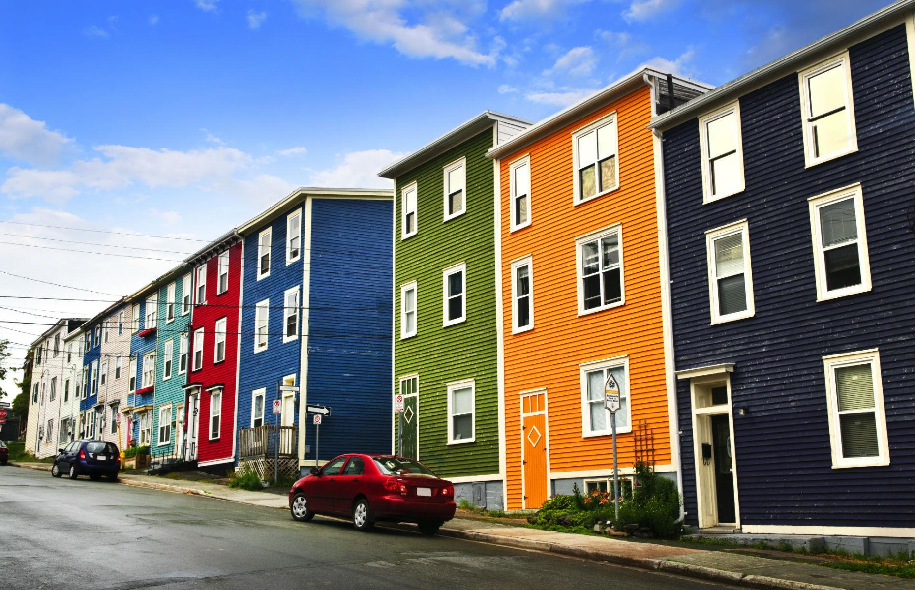 Fog-proof houses, Newfoundland, Canada