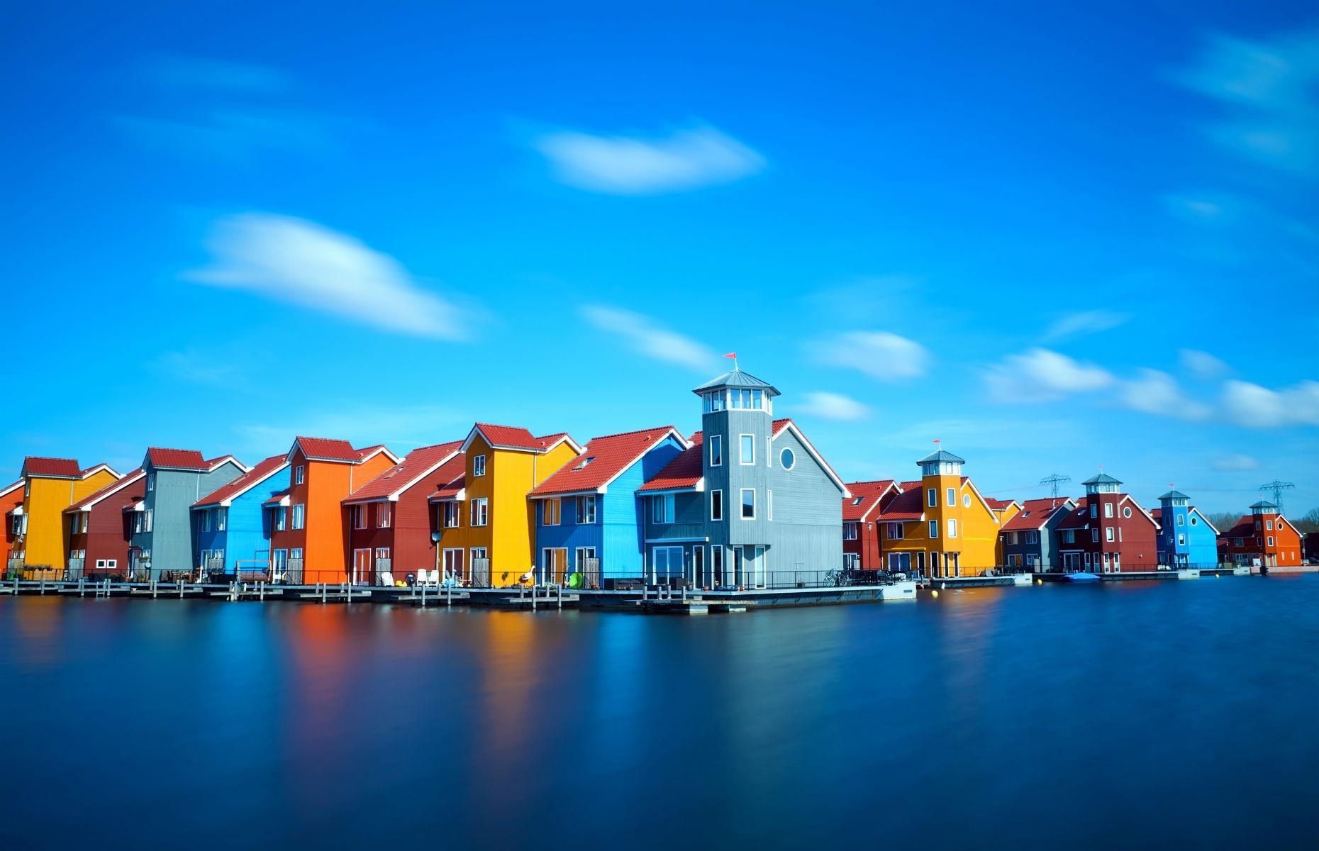Wonderful waterside homes, Groningen, Netherlands