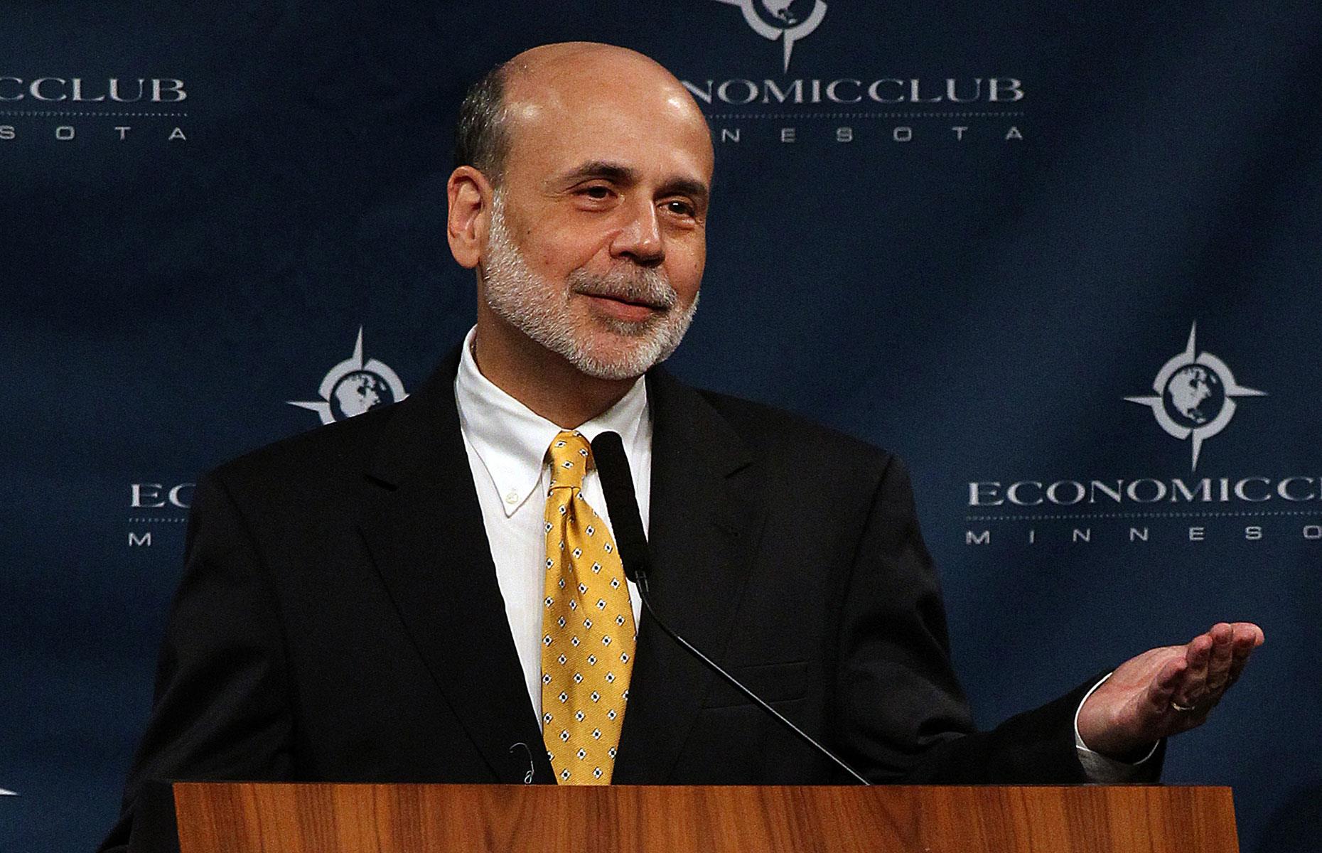 Ben Bernanke: up to $400,000 (£306k) per speech