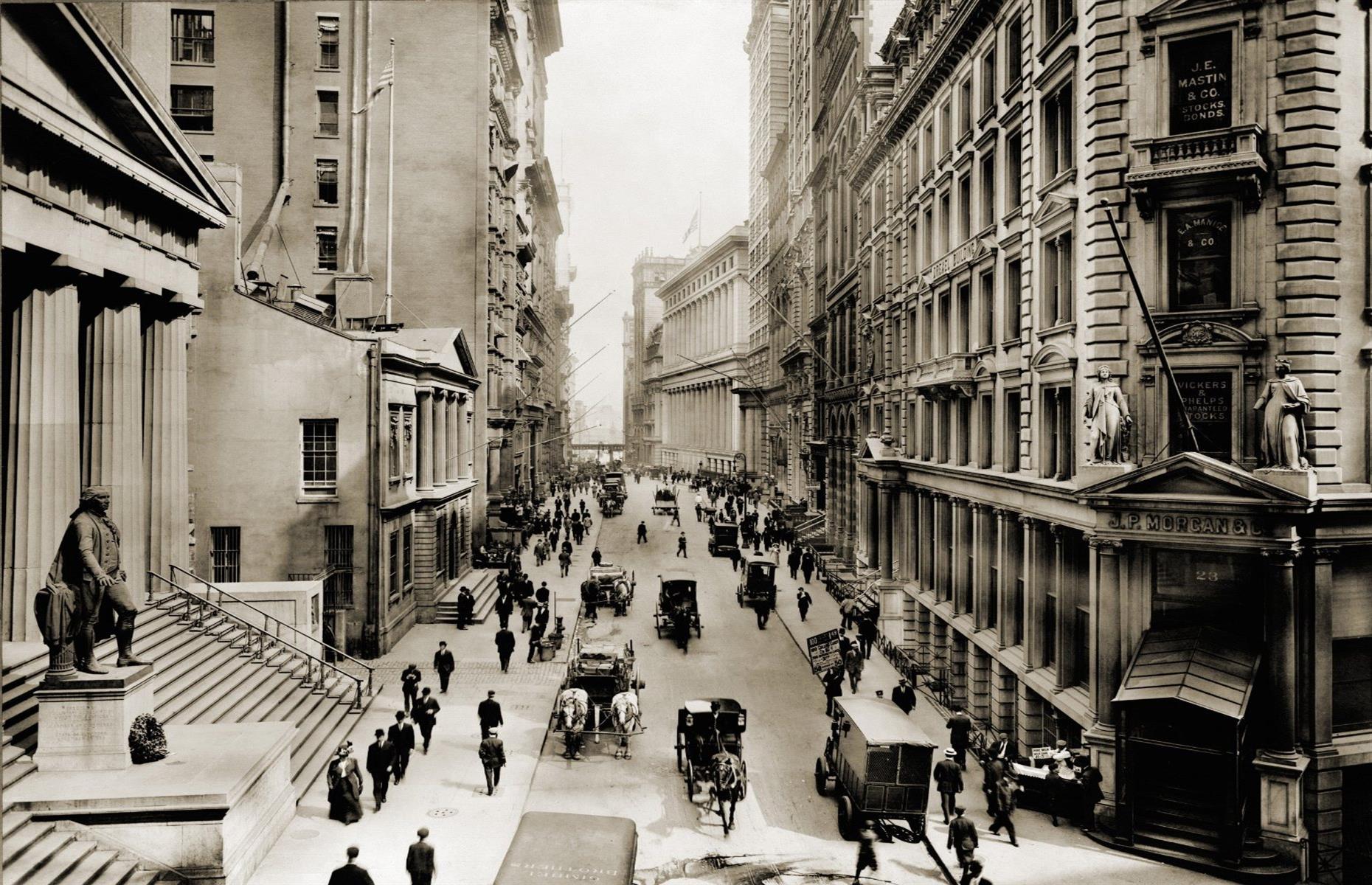 Then: Wall Street, New York City, New York