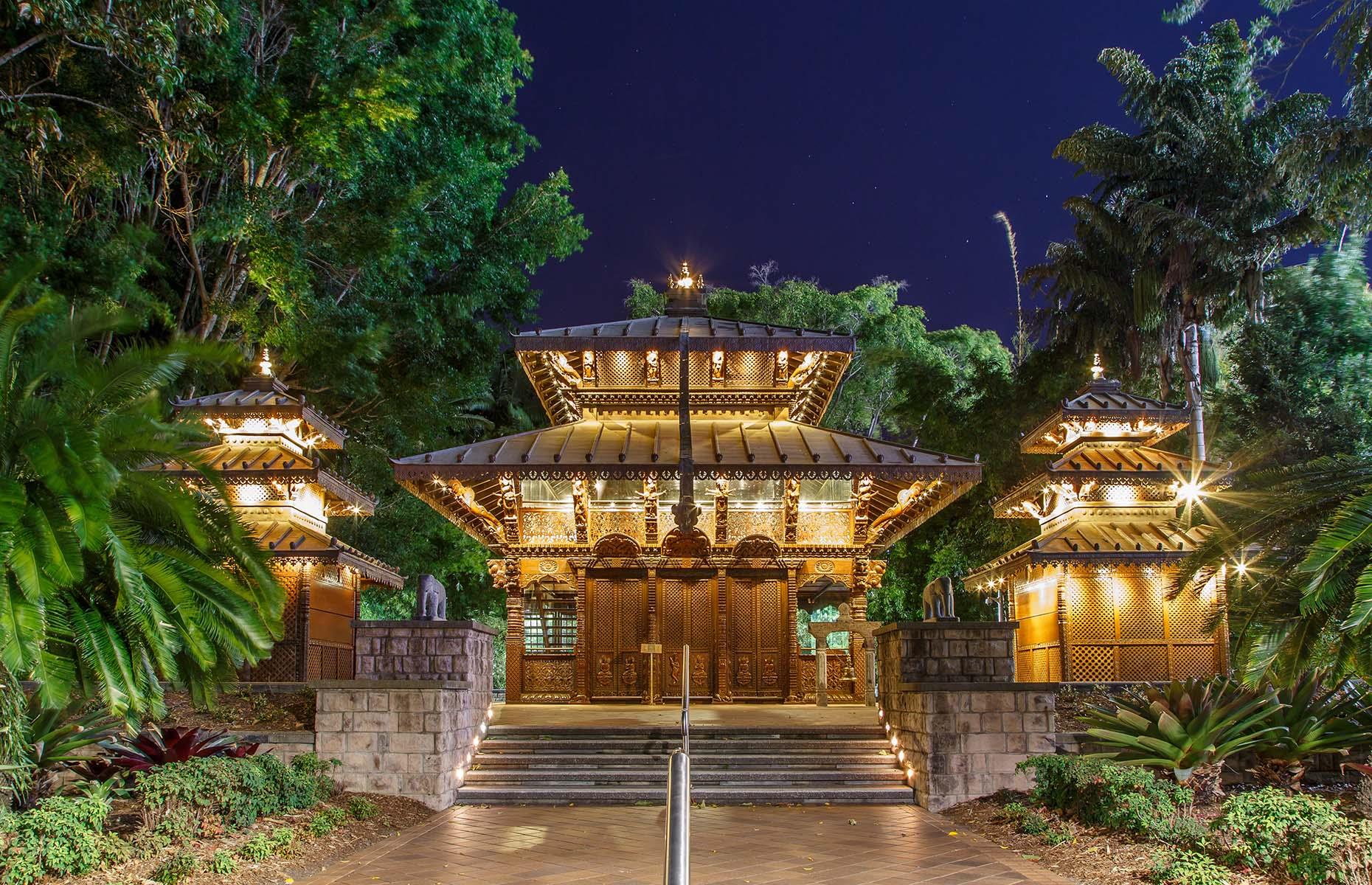 1988: Nepalese Peace Pagoda, Brisbane, Queensland, Australia