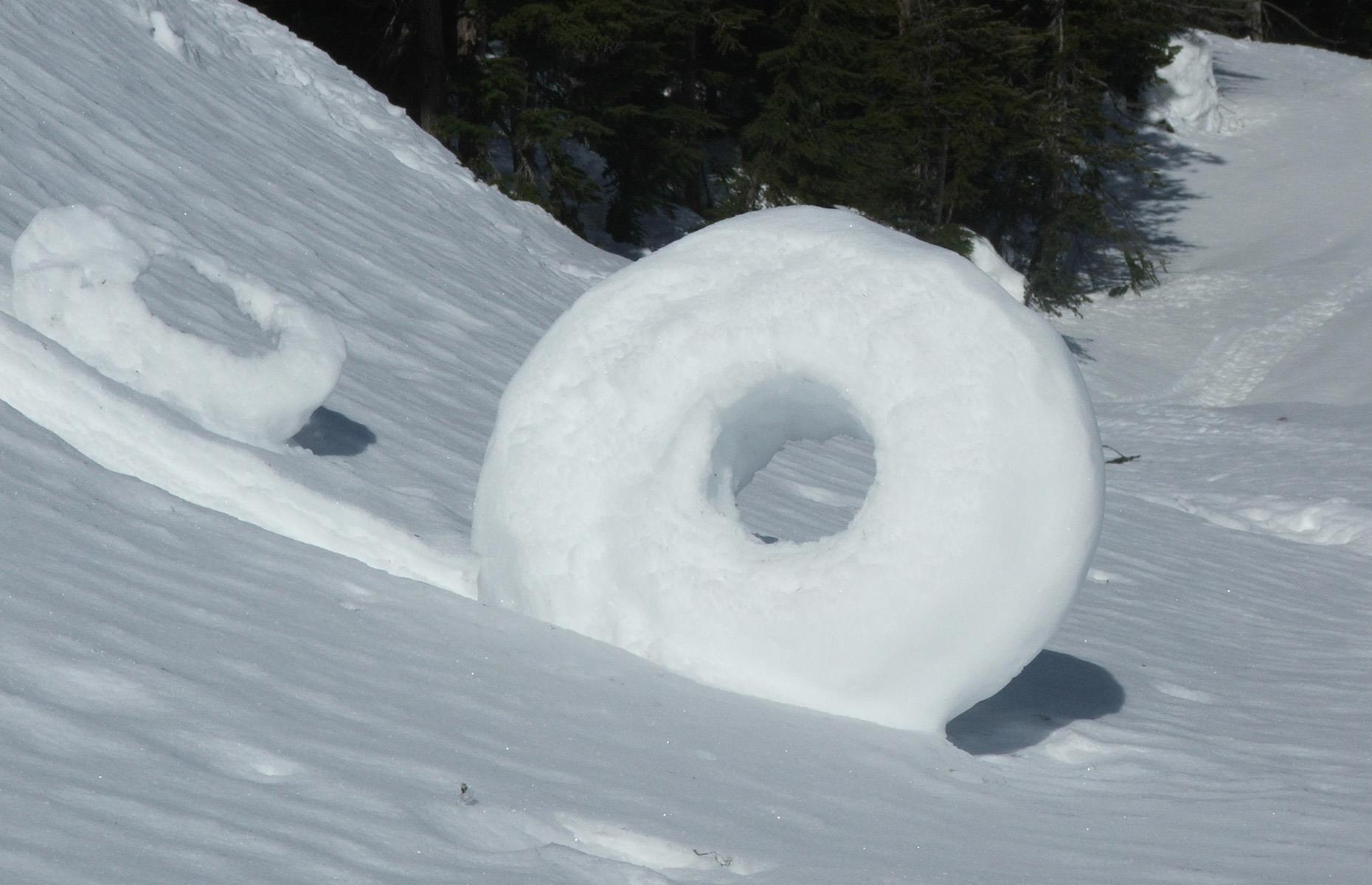 Snow doughnuts 