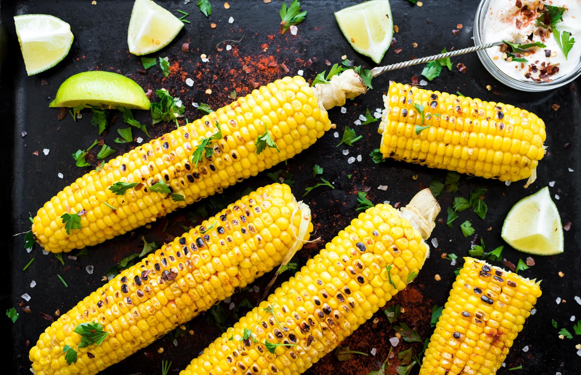 BBQ sweetcorn with chipotle mayo