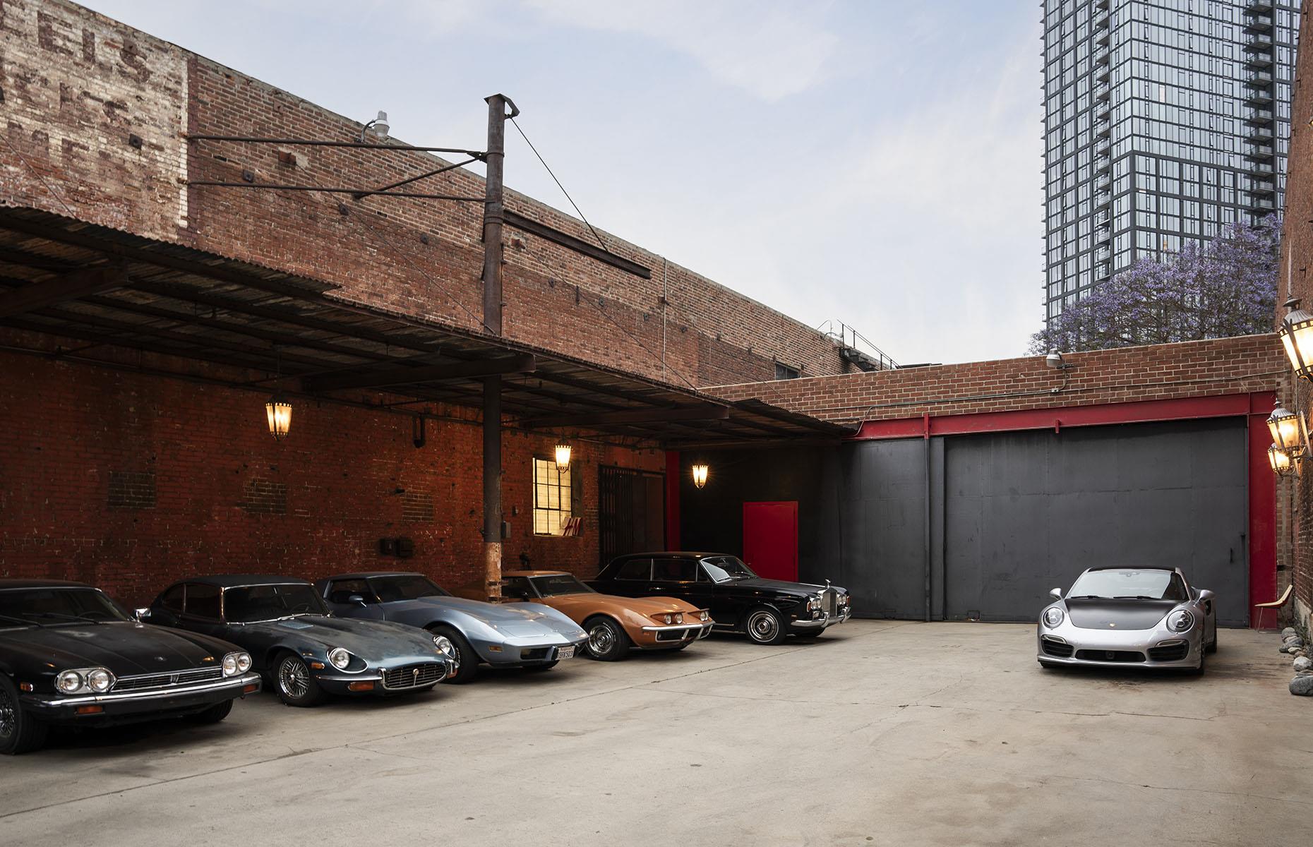 Historic car warehouse, California, USA