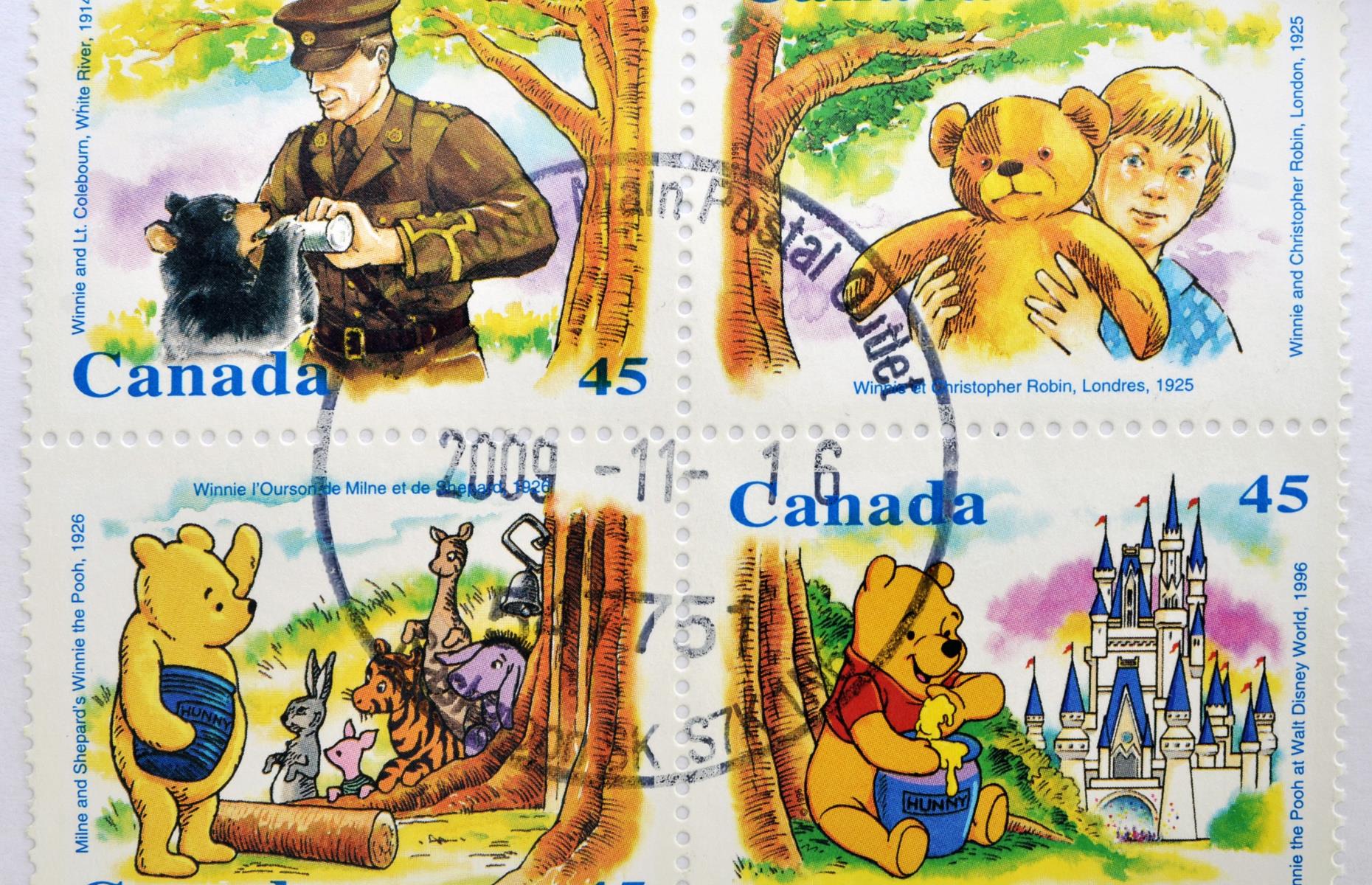 Winnie the Pooh was based on a real Canadian bear
