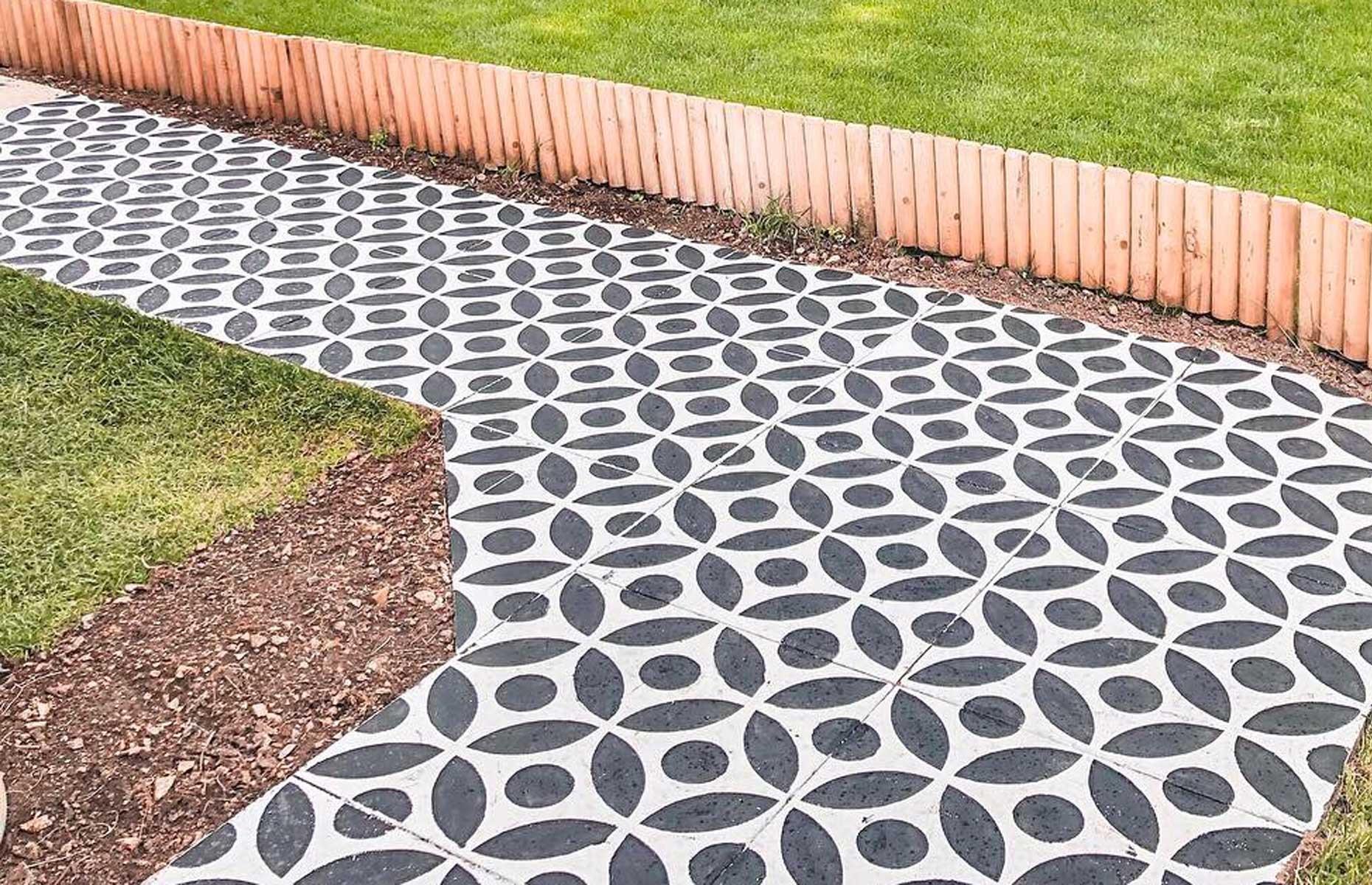 Stencil your patio