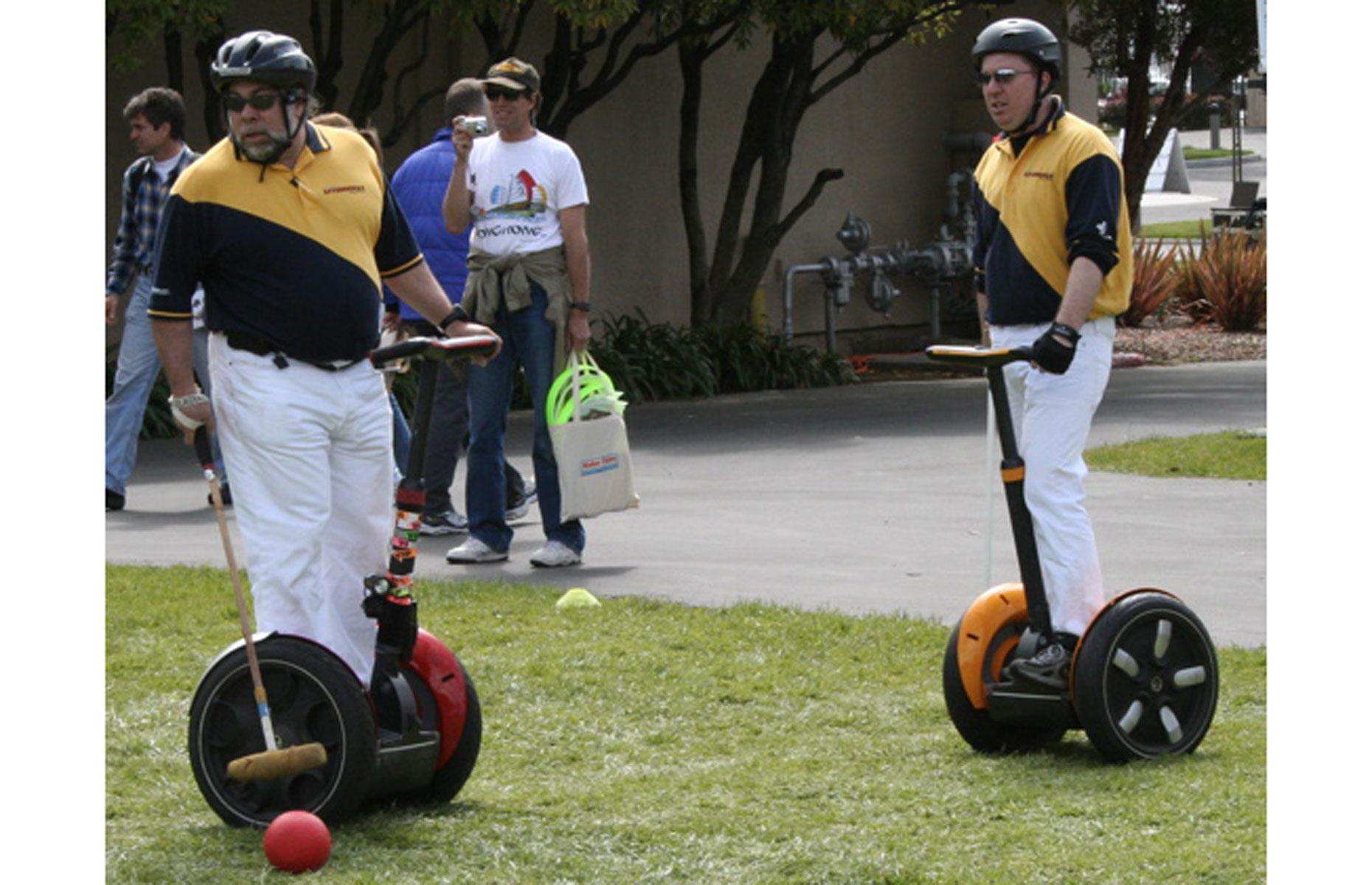 Steve Wozniak plays Segway polo