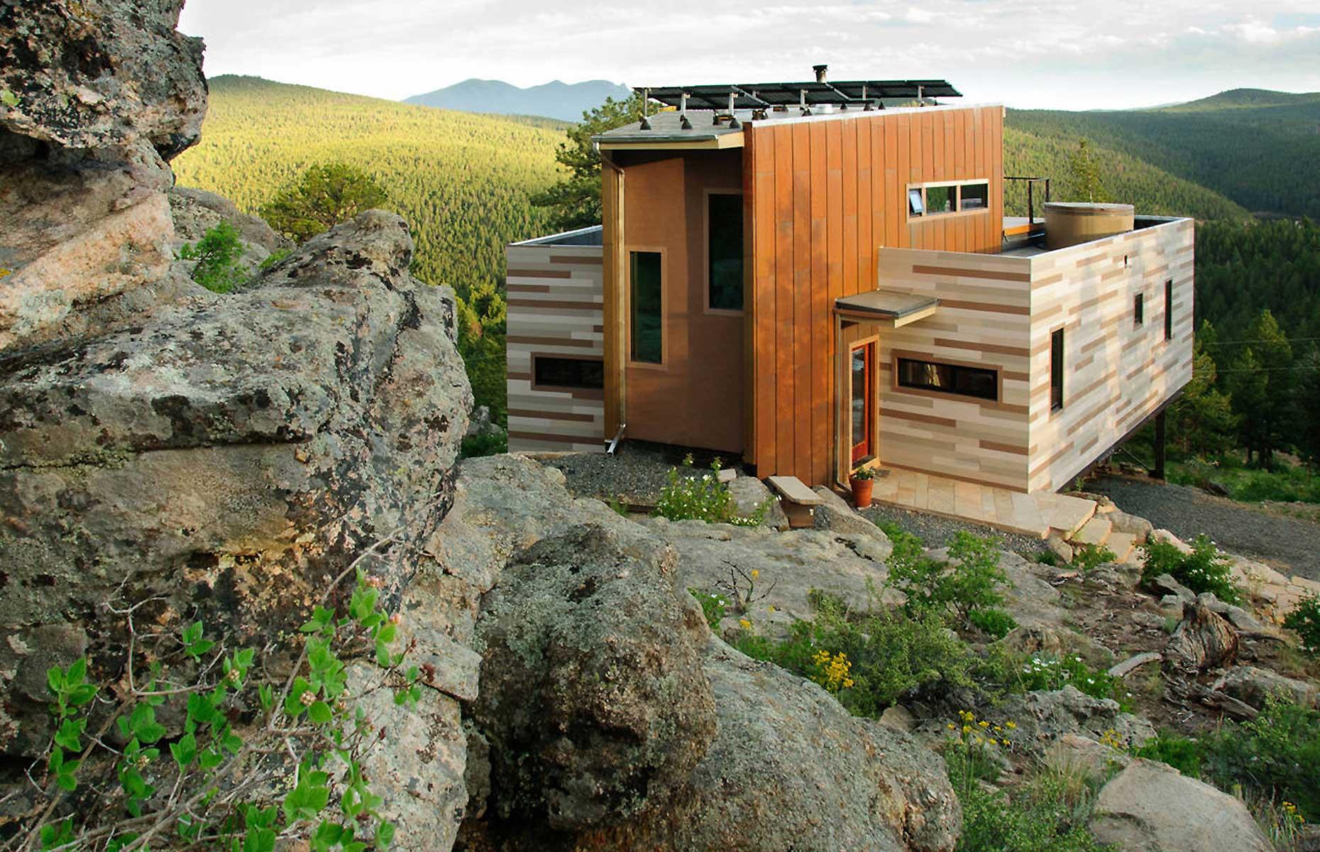 Maison container, Colorado, États-Unis
