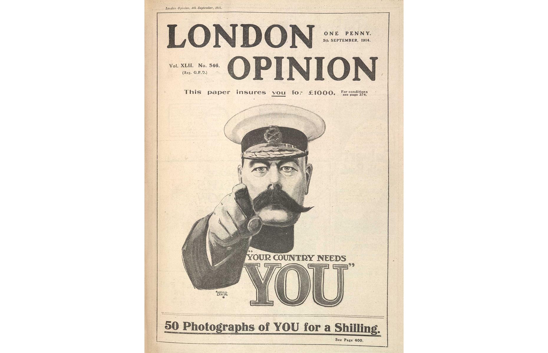 British Expeditionary Force’s ‘Your Country Needs You’ (1914)