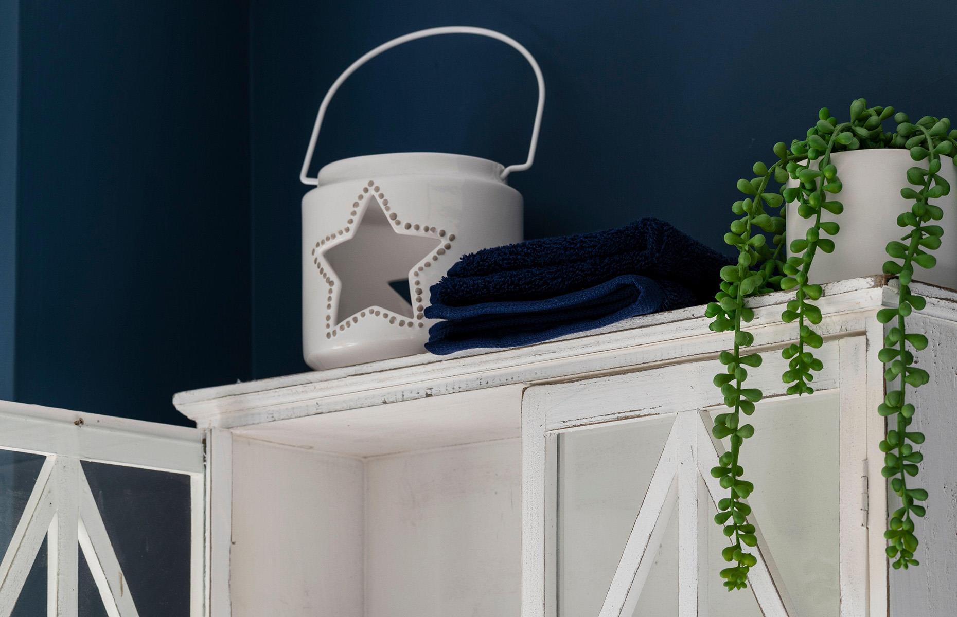 Use a cabinet top as a shelf