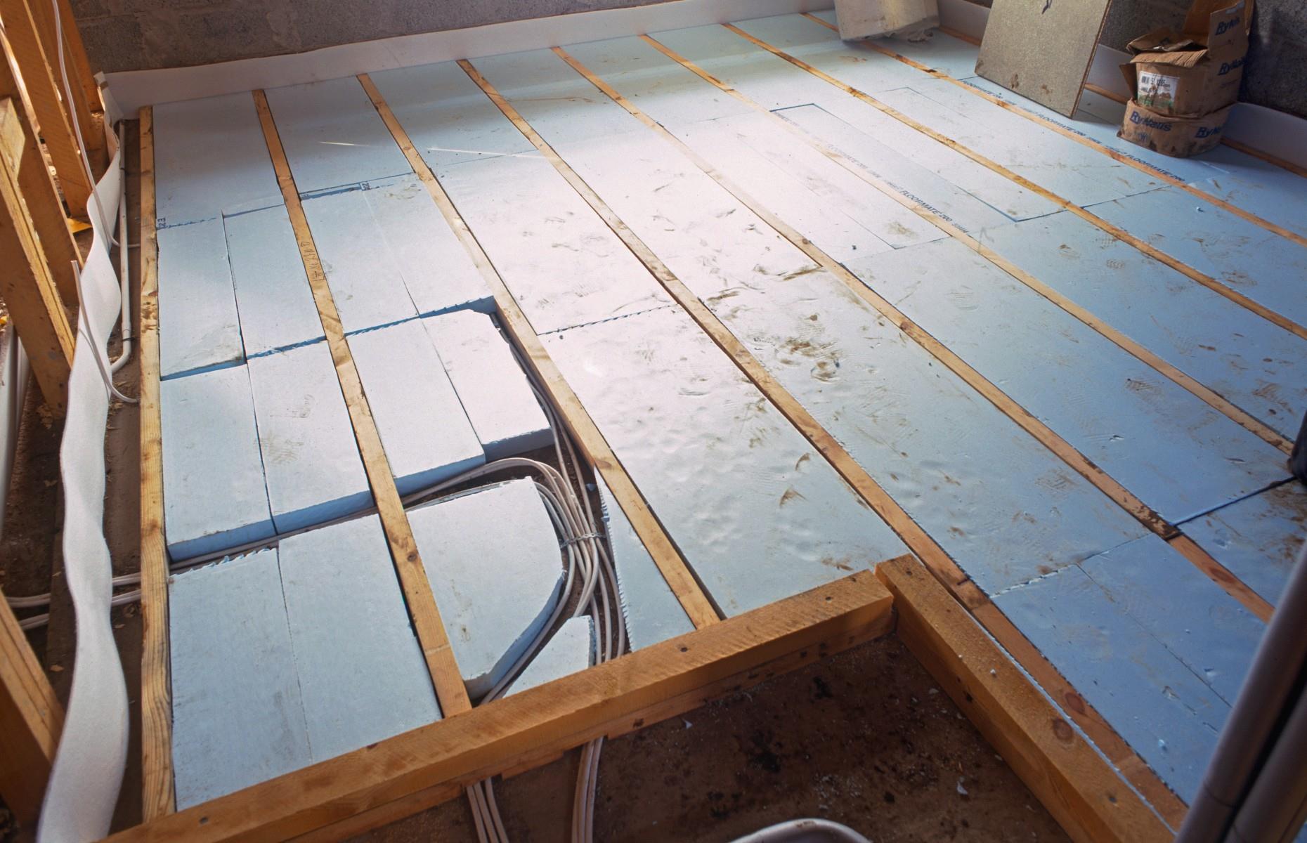 Fit insulation to your ground floor