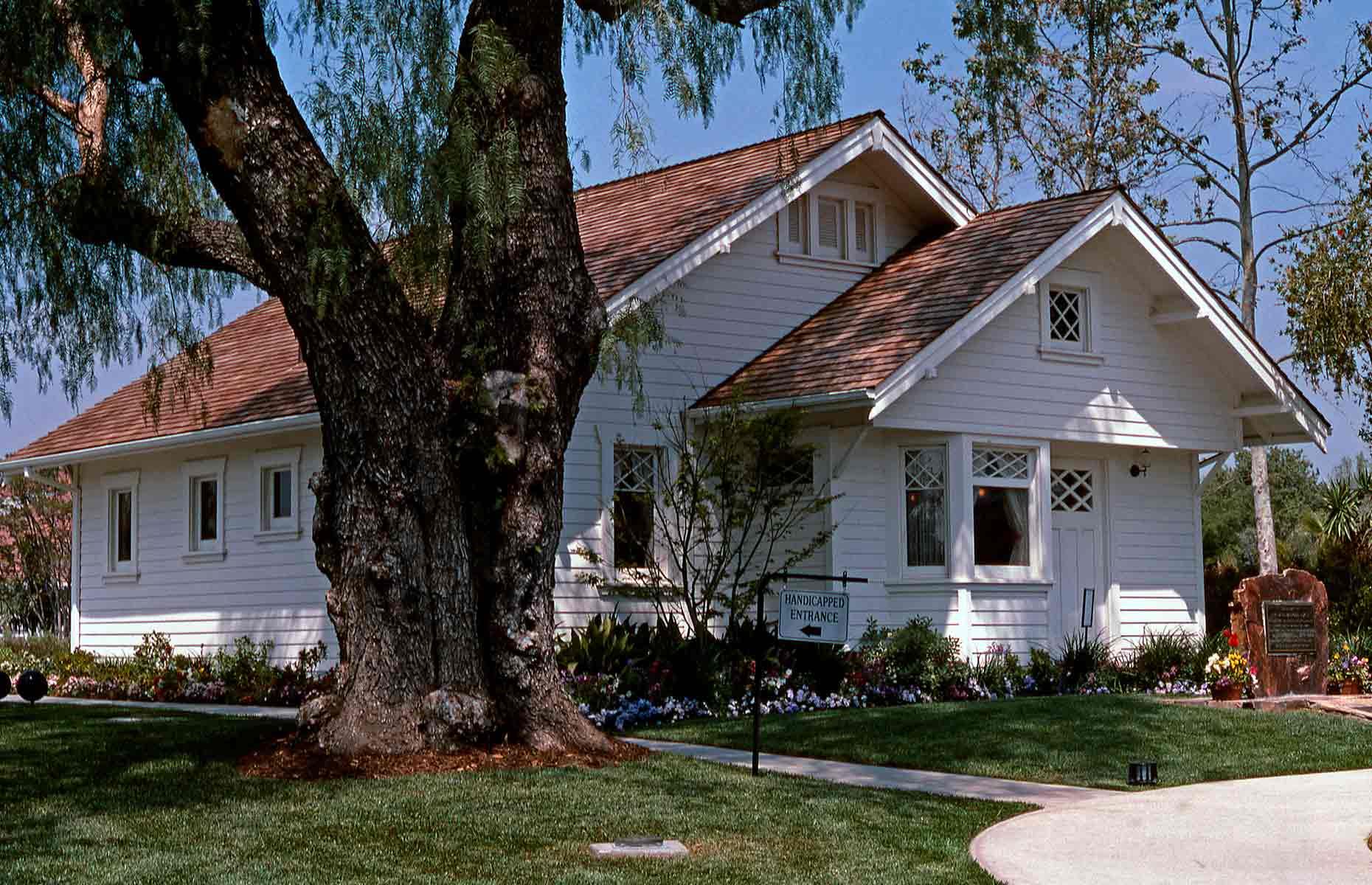 Richard Nixon's simple bungalow in Yorba Linda, California