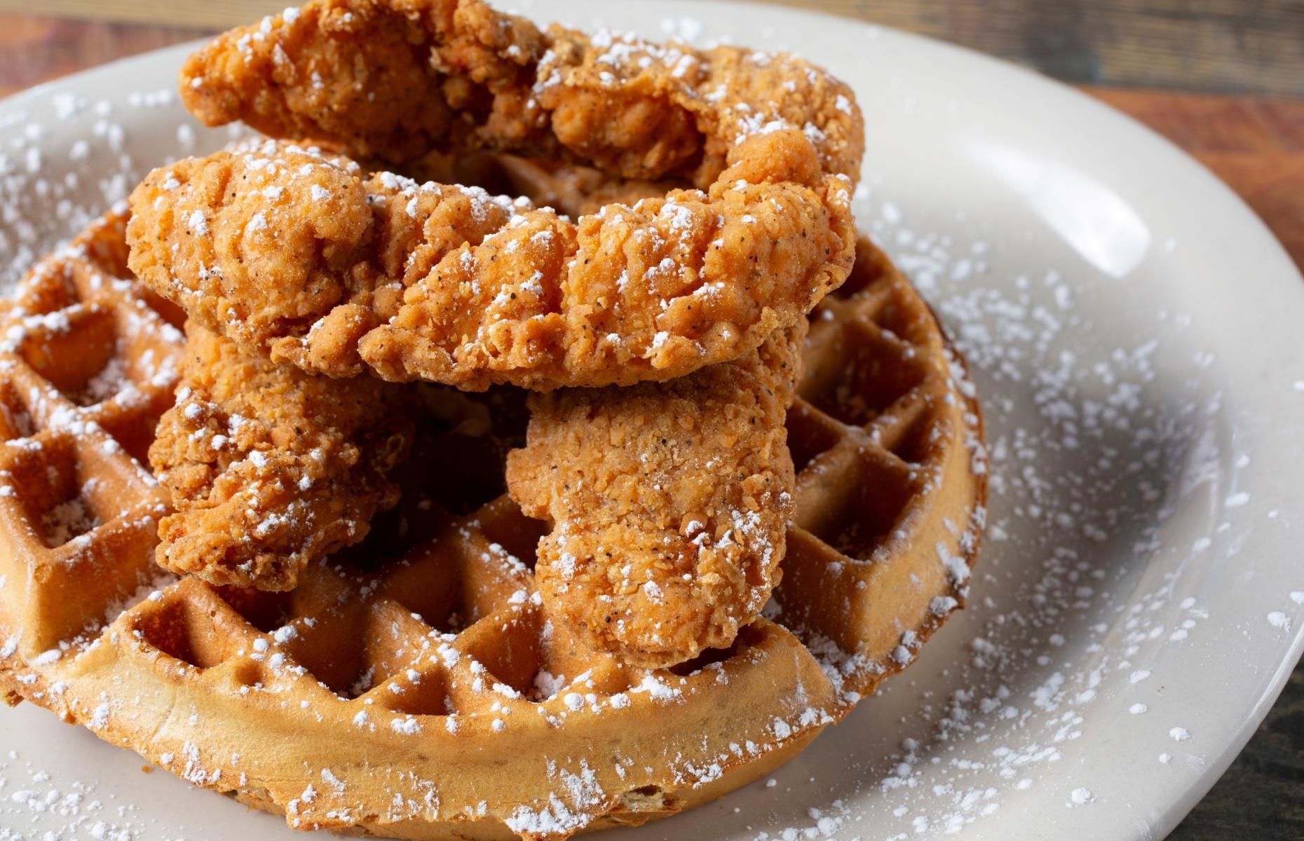 Georgia: chicken and waffles