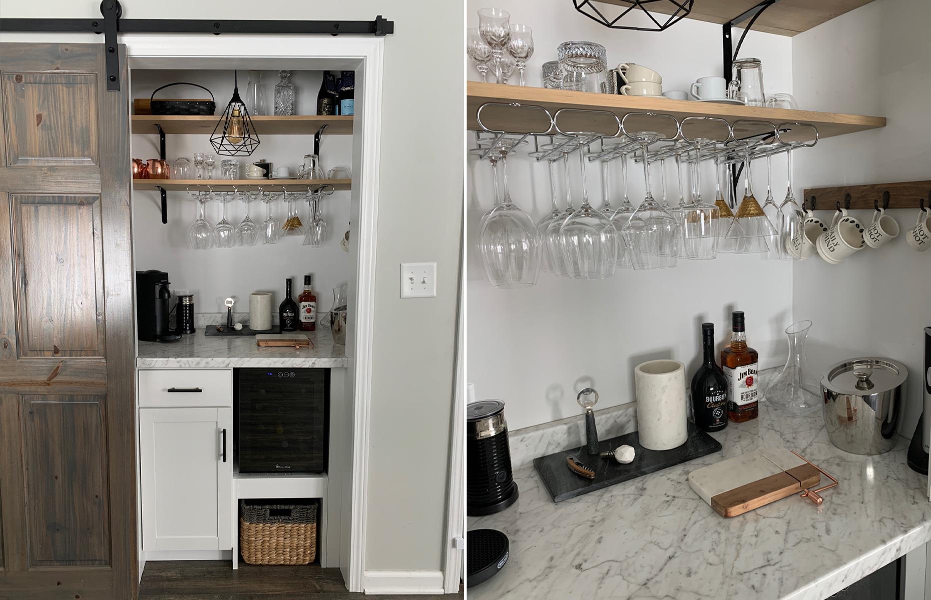Amazing at-home drinks station