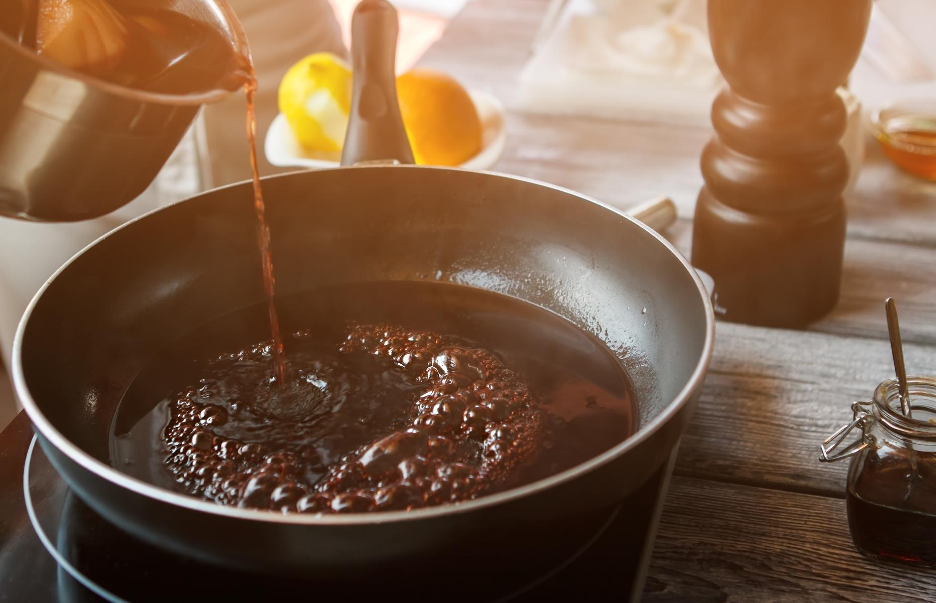 Deglaze pans to make sauce
