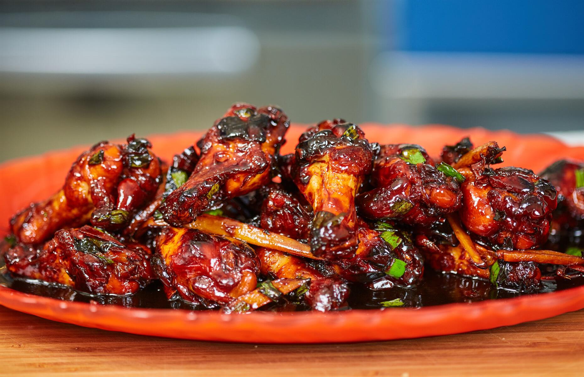Miso caramel wings
