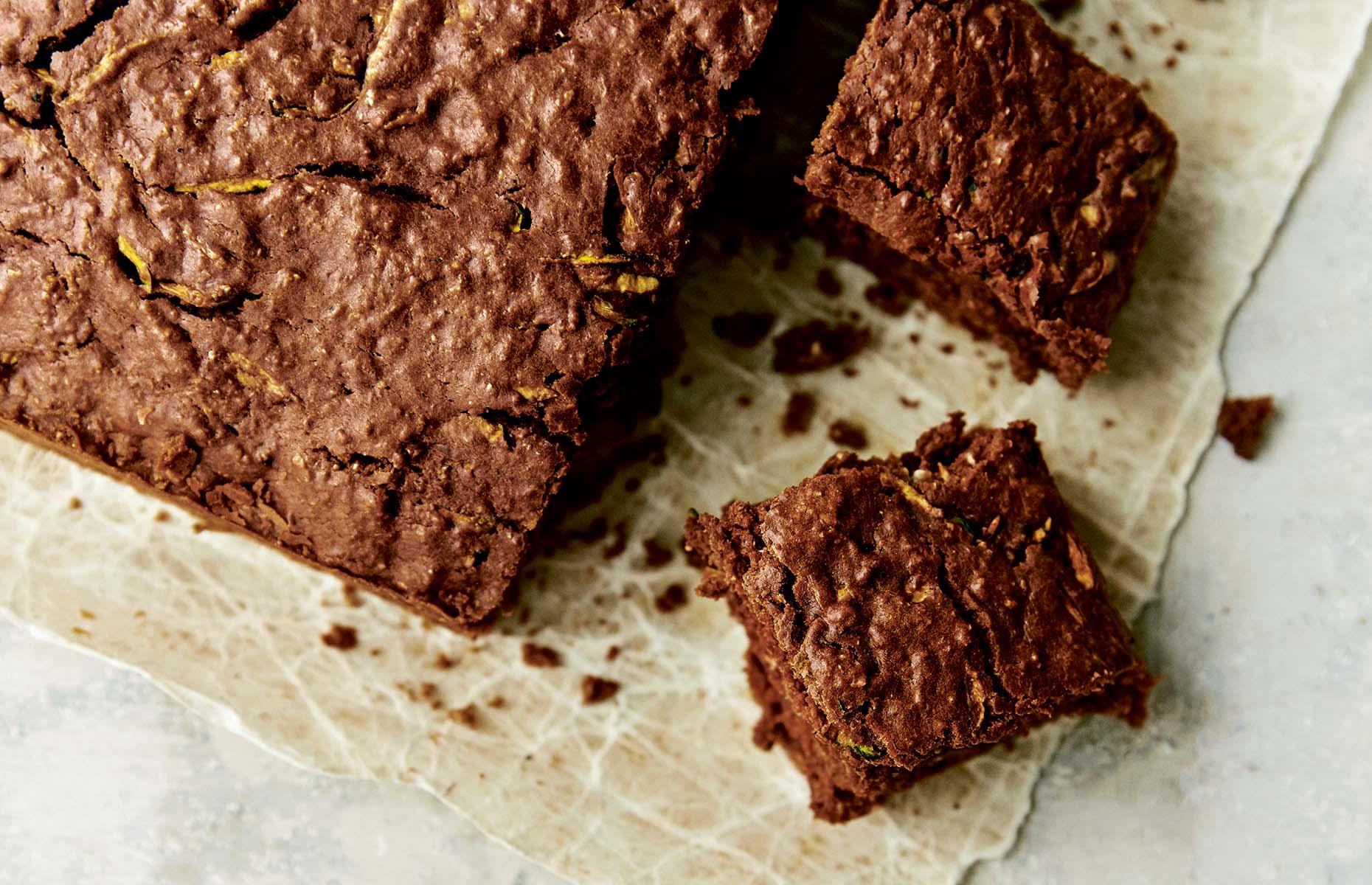 Chocolate and courgette cake