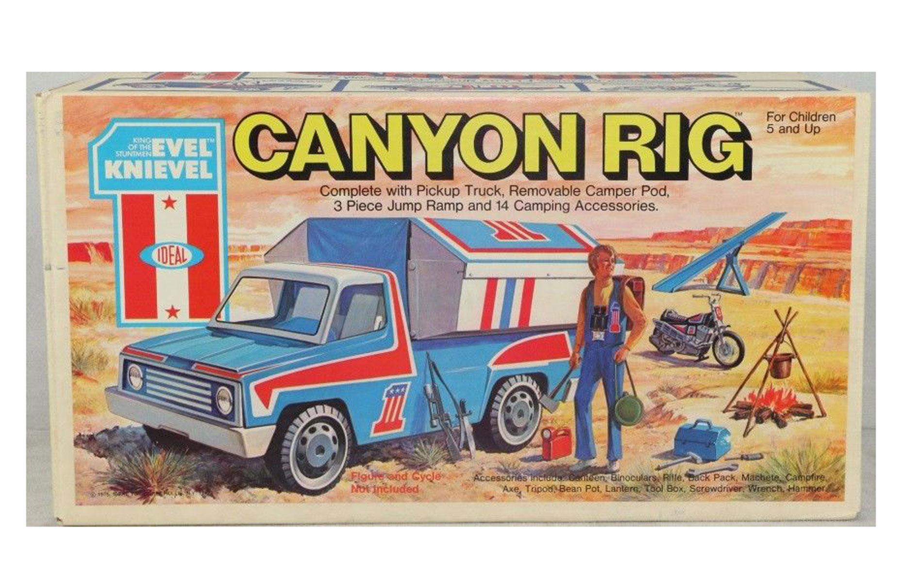 1975 – Ideal Evel Knievel Canyon Rig: $1,600 (£1.2k)