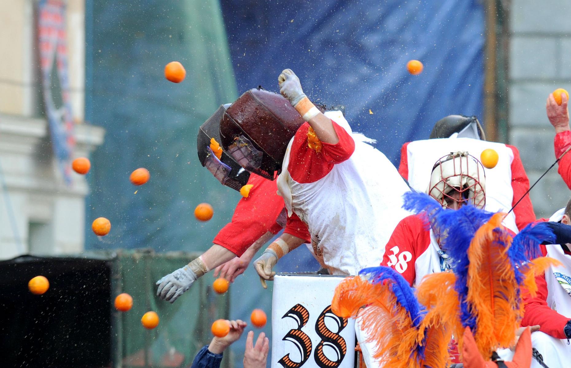 Battle of the Oranges, Ivrea, Italy