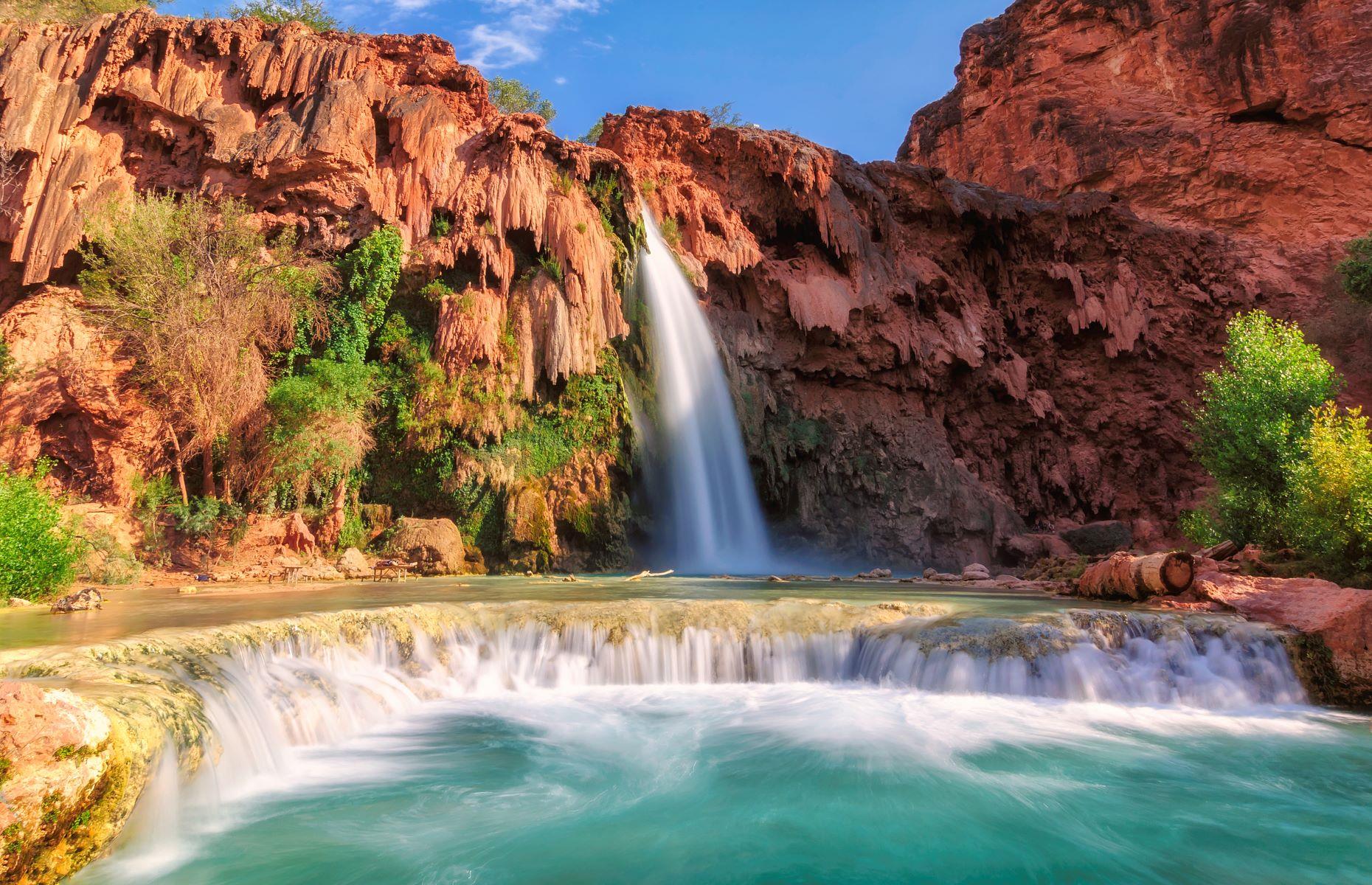 Havasu-Wasserfall, Supai, Arizona, USA