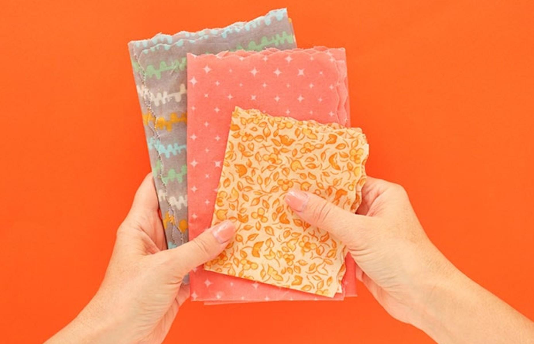 Reusable beeswax food wraps