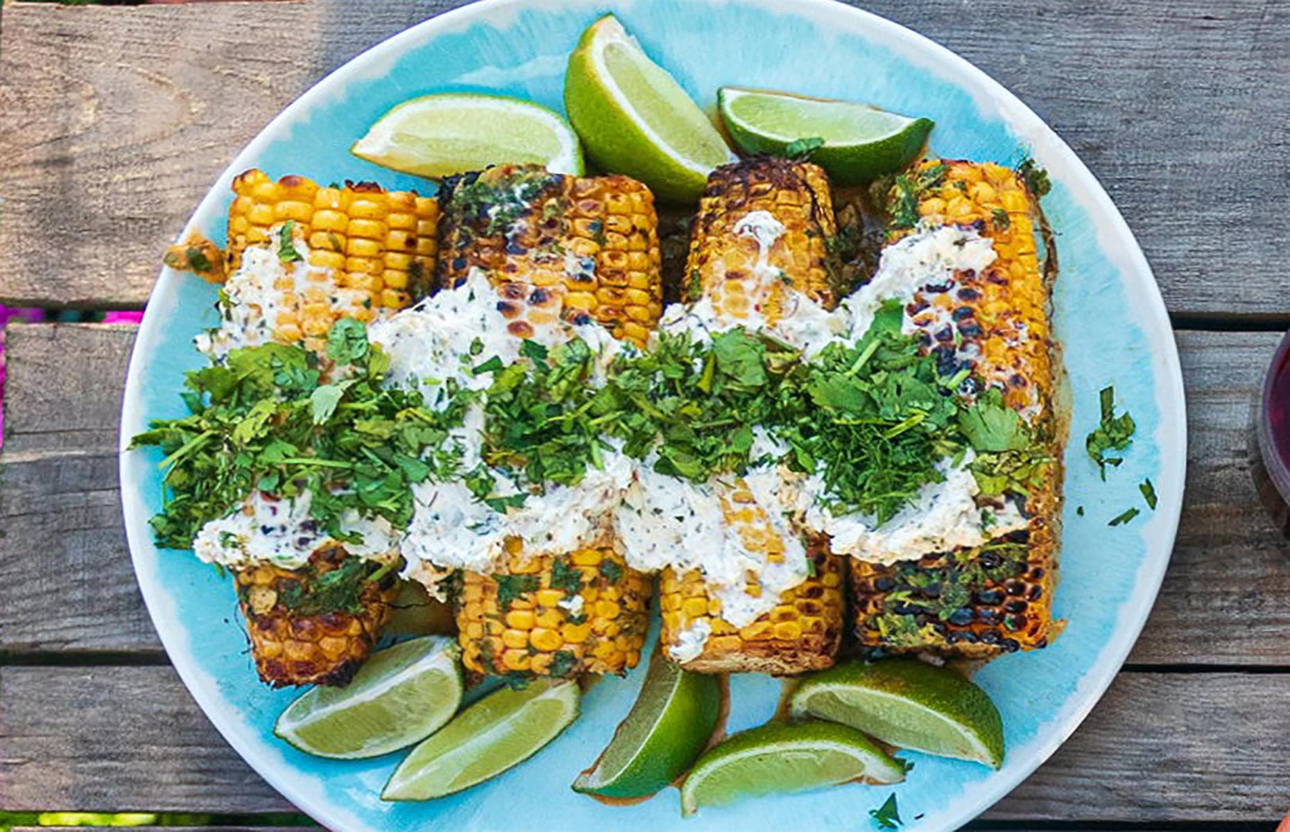 Mexican-style corn on the cob