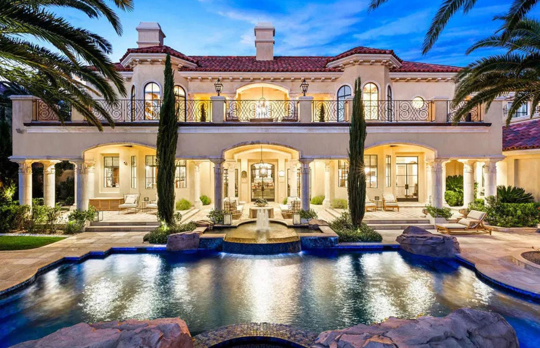 Las Vegas mansion, total cost: £16 million ($20m) 