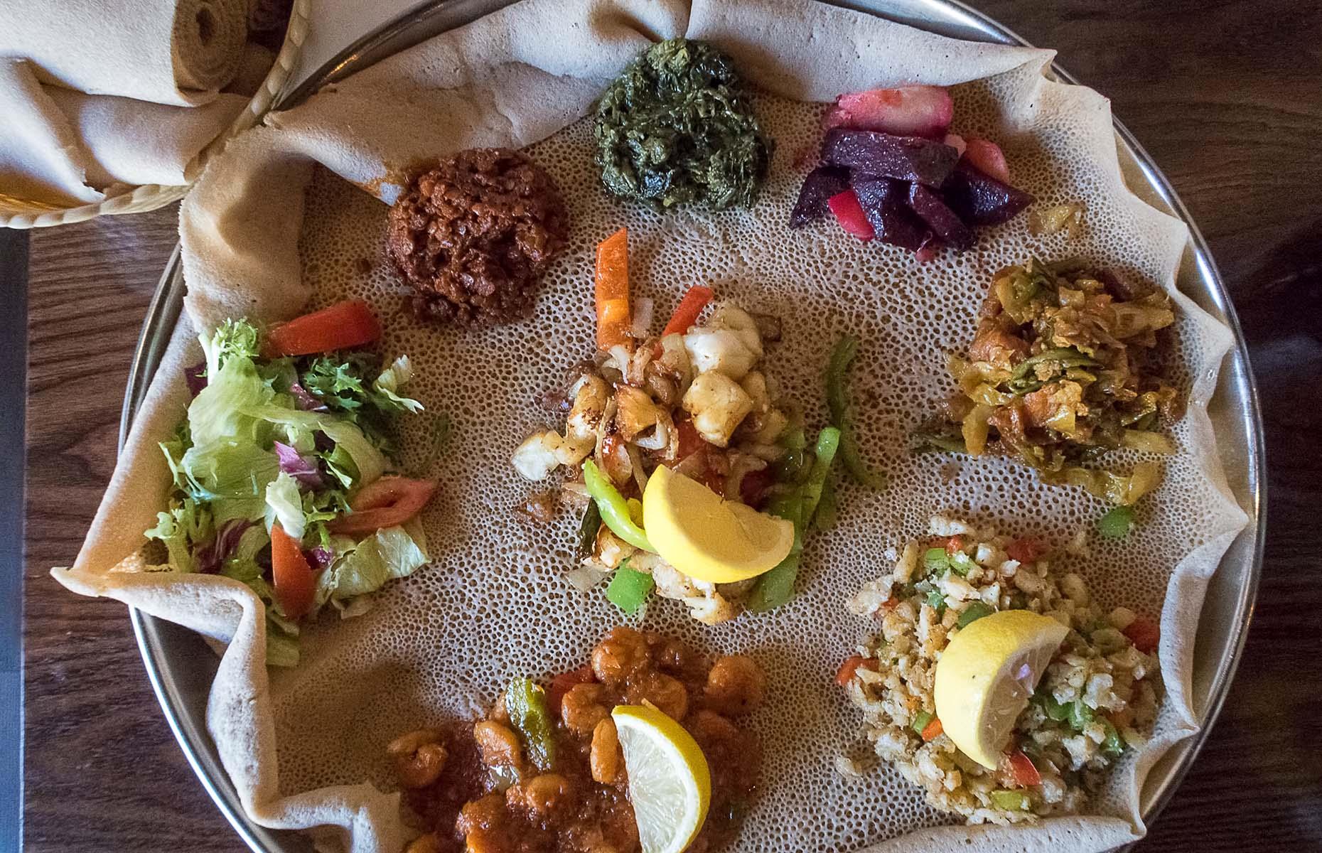 Ethiopia and Eritrea: injera