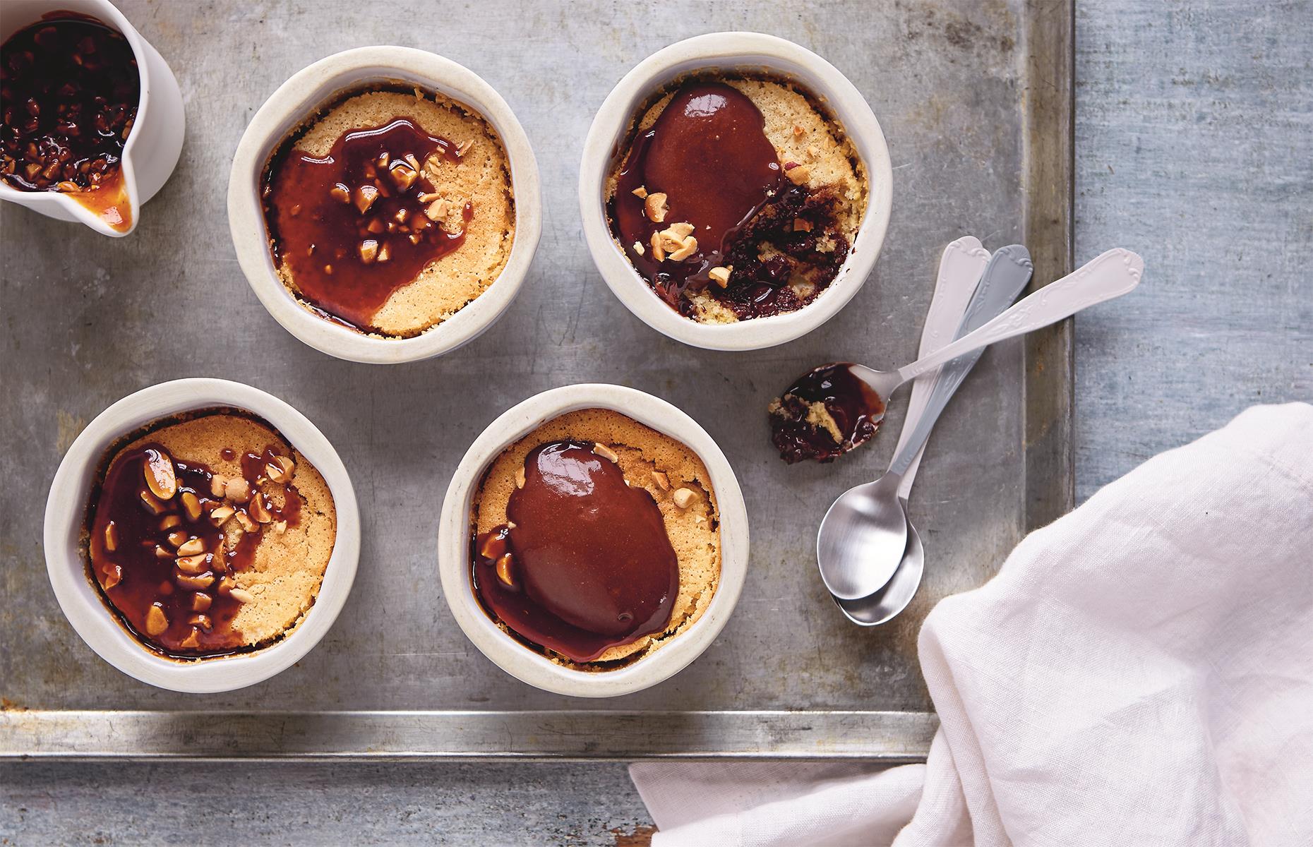 1. Peanut butter caramel puddings 