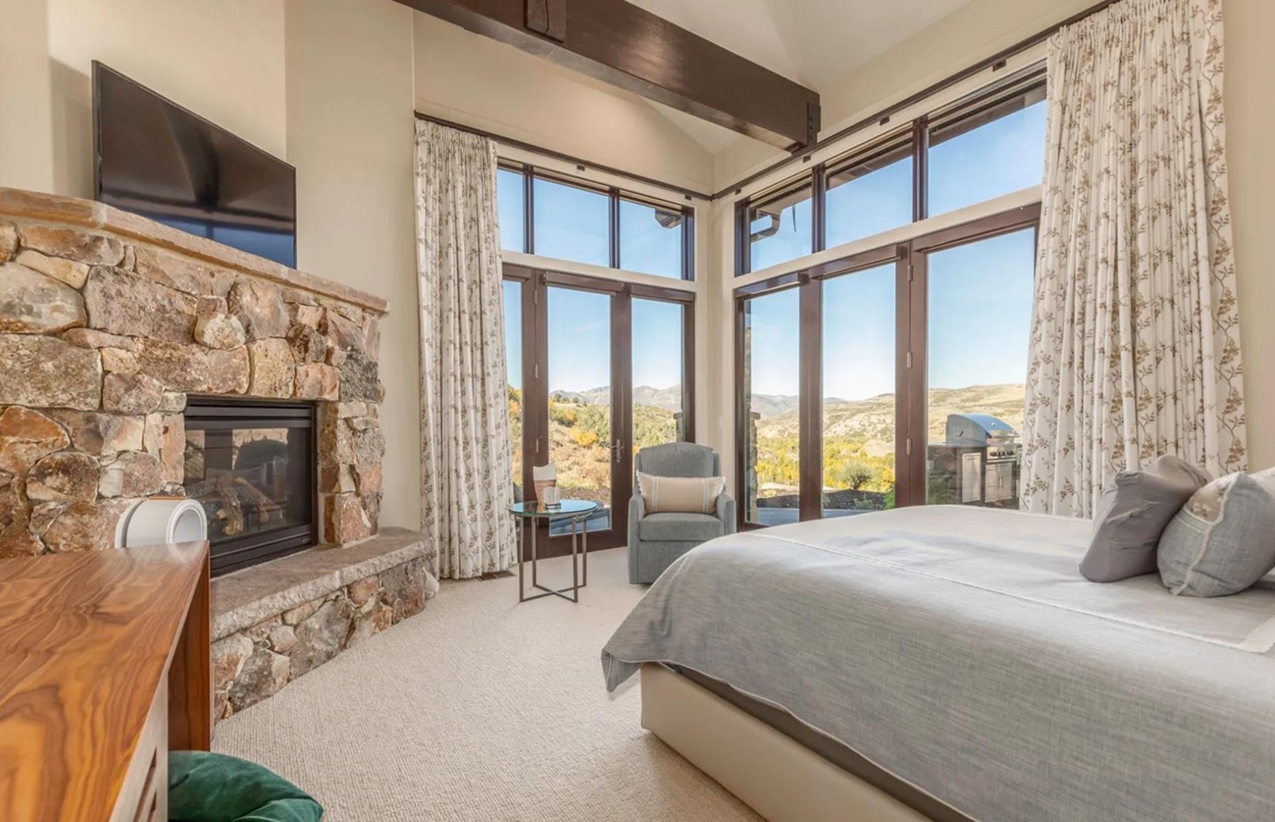 Victory Ranch: stone fireplaces