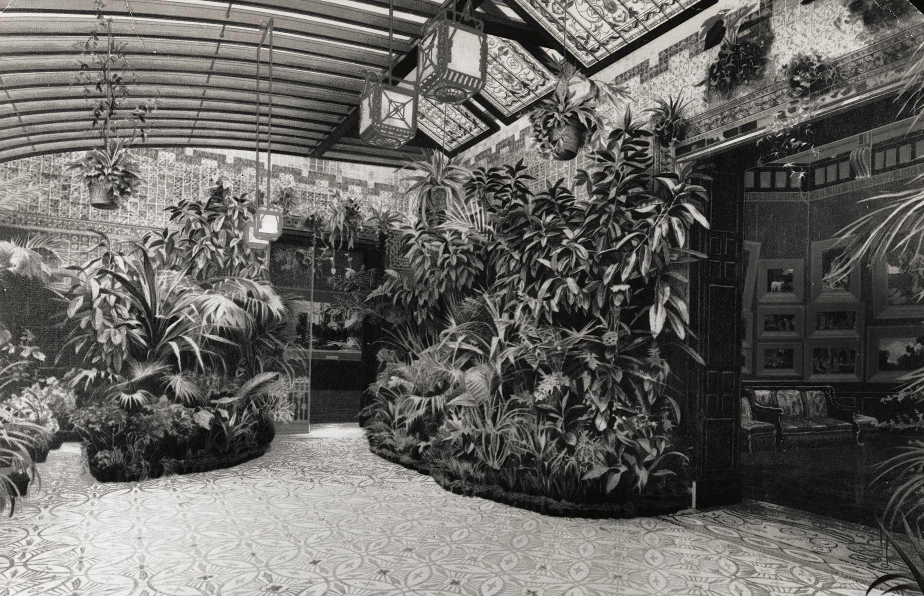 1884: Invernadero de la mansión de William H. Vanderbilt