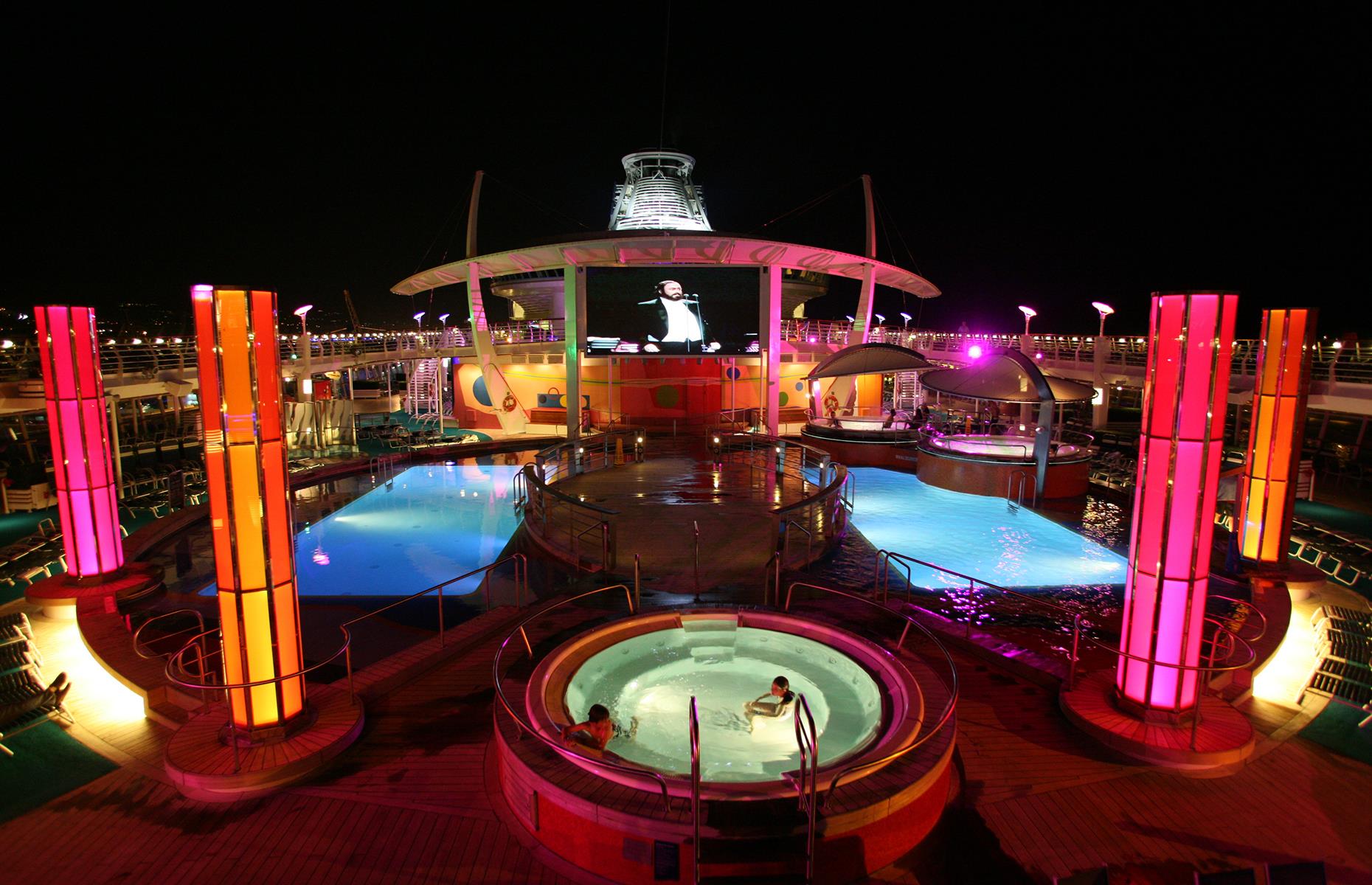 Watch a film on the deck