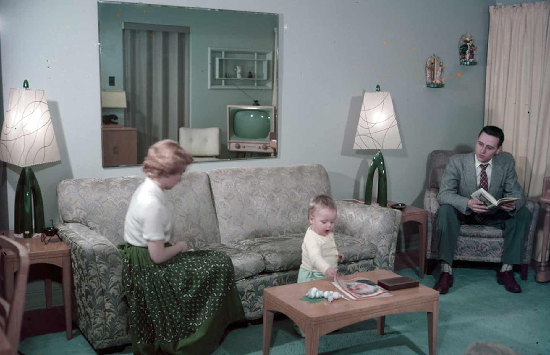 1955: a mid-century living room in Ottawa