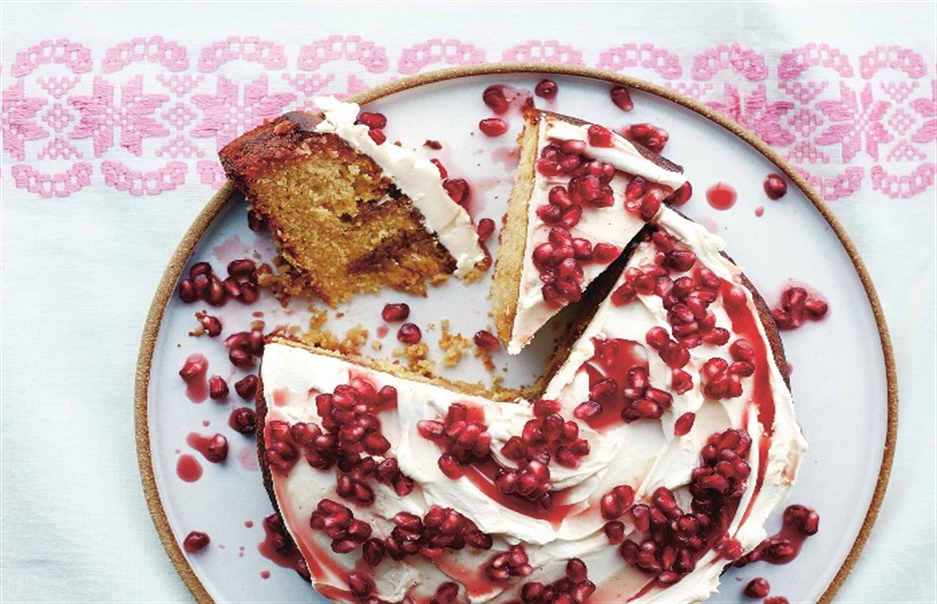 Pomegranate passion cake