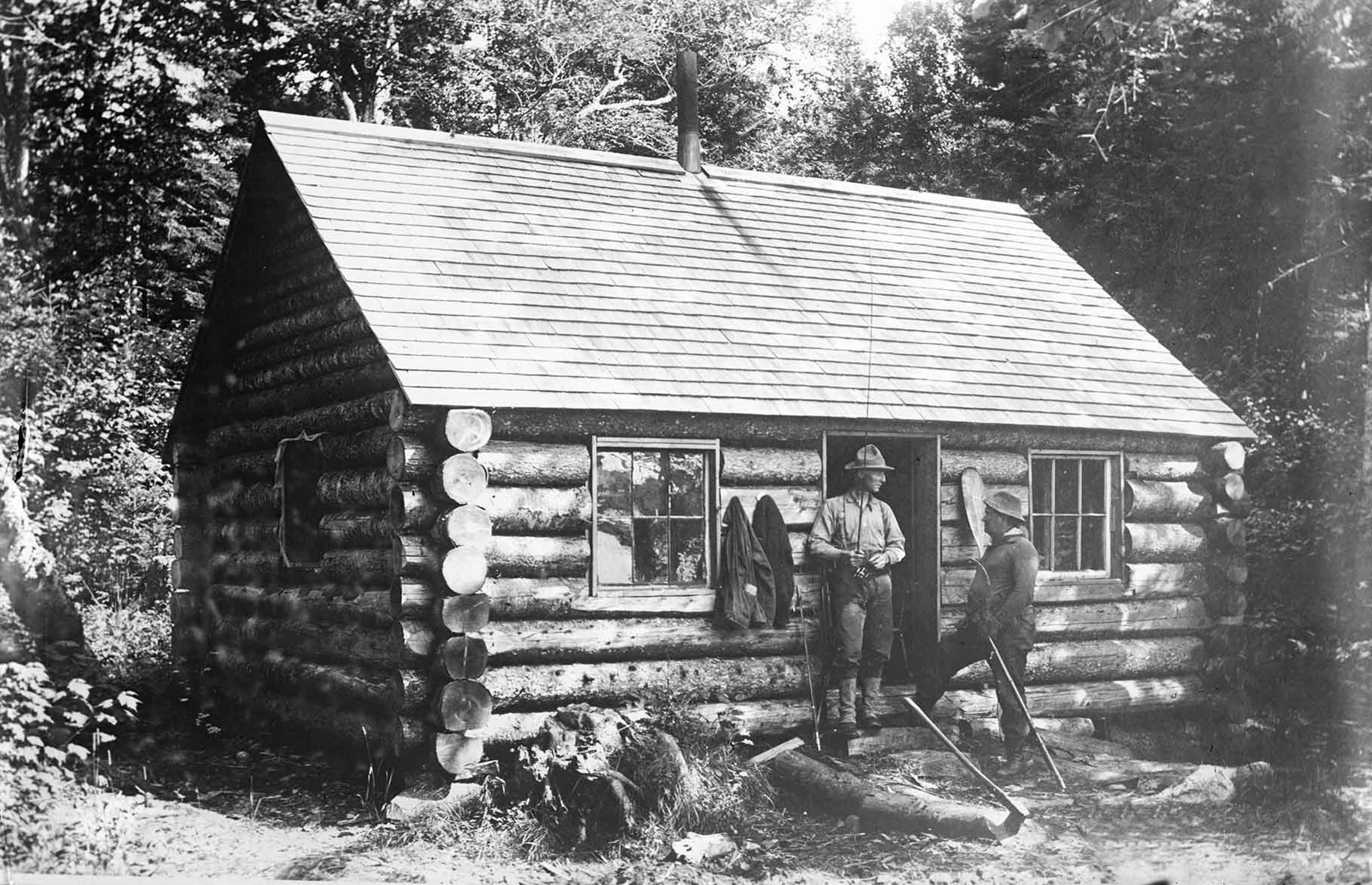 A log cabin in Canada