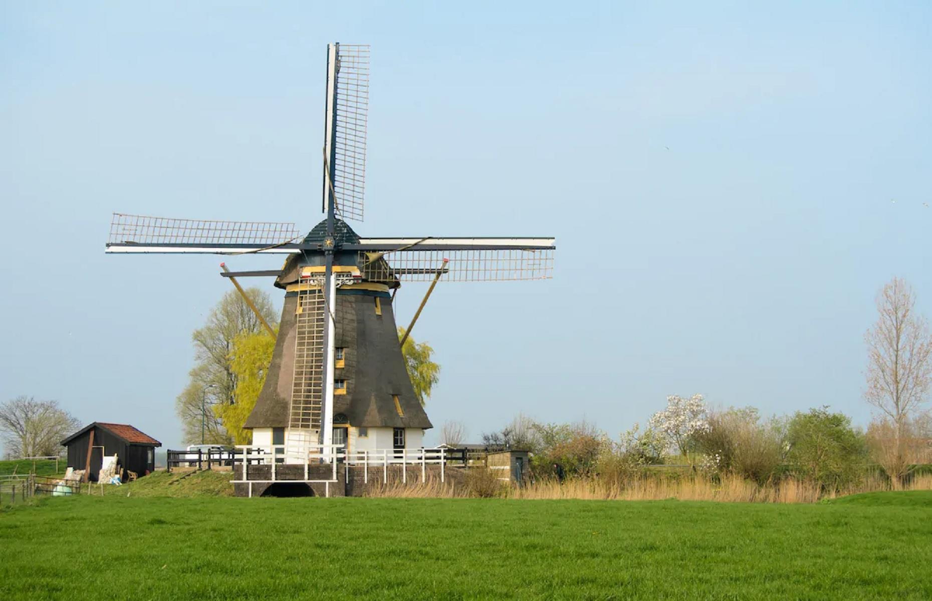 Authentic Dutch windmill, Utrecht, Netherlands