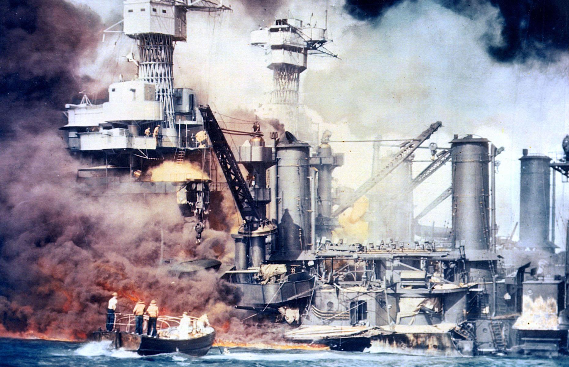 December 1941: attack on Pearl Harbor, Hawaii, USA 