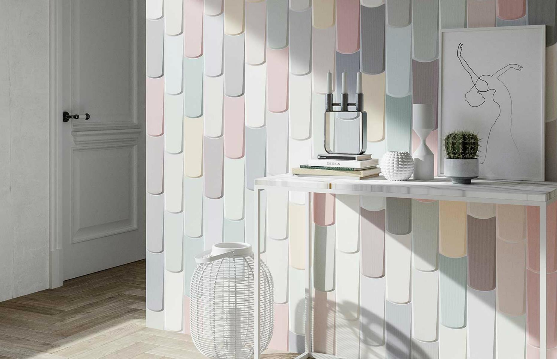 Fit tactile pastel tiling