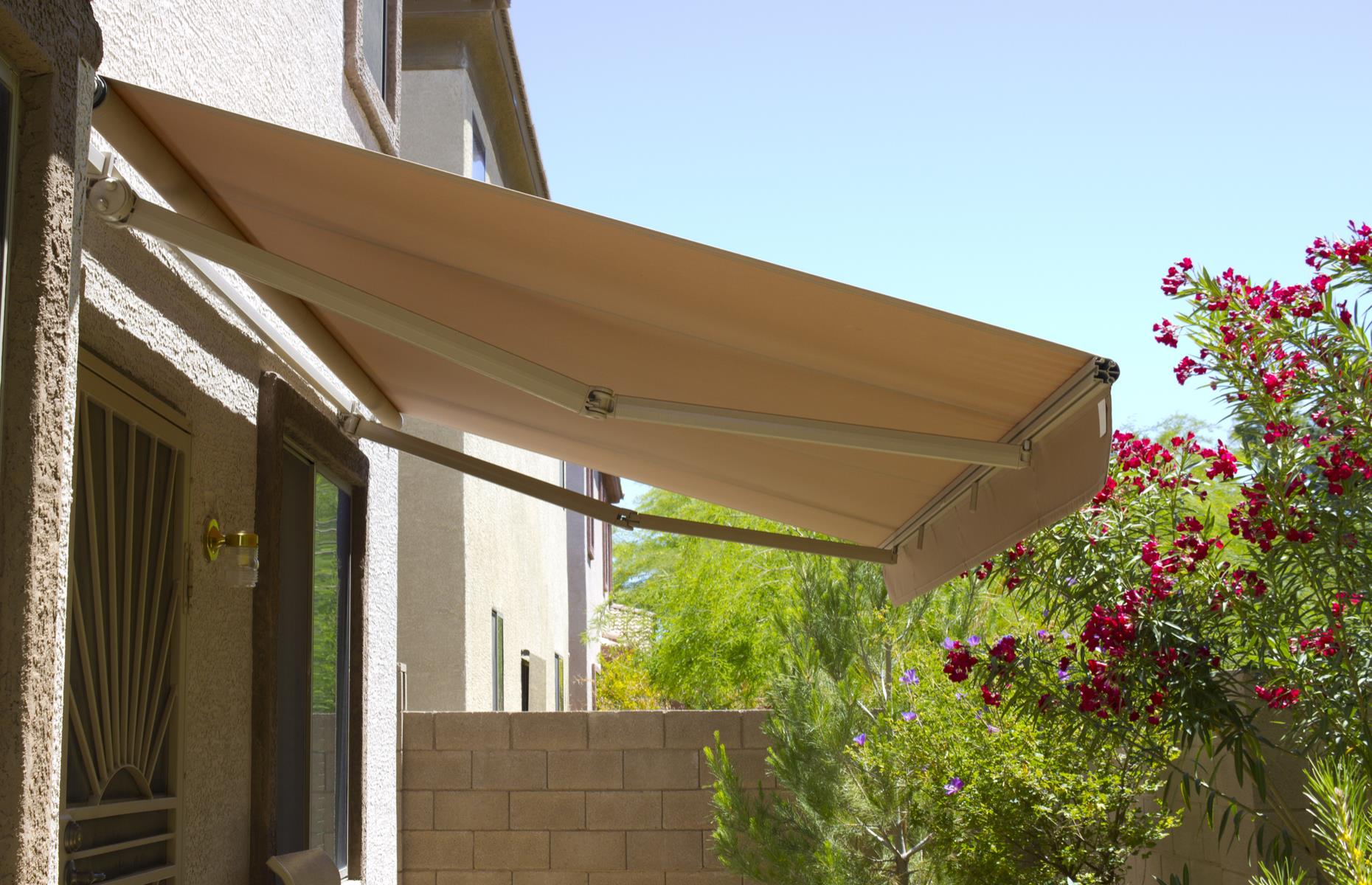 Roll out an awning 