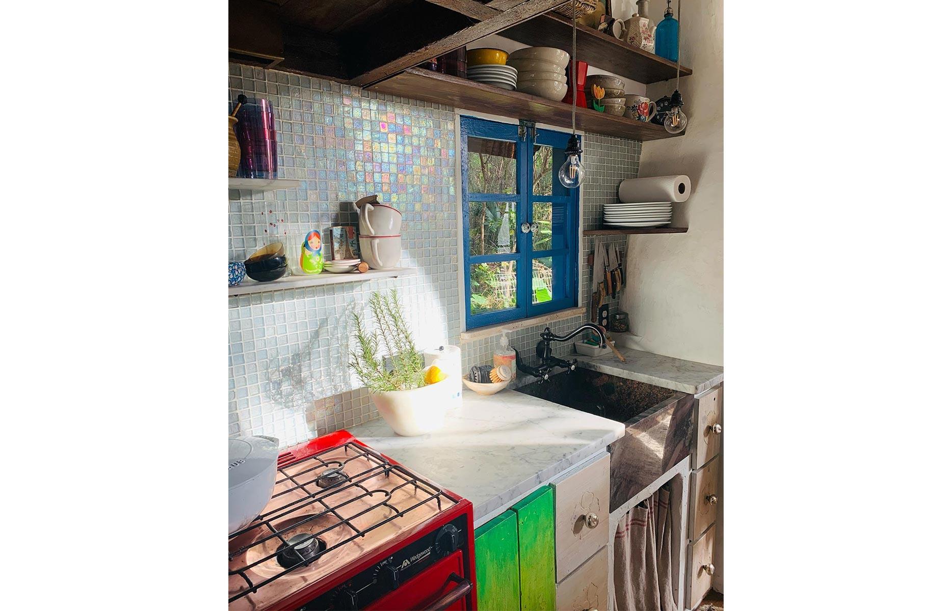 Colourful kitchen