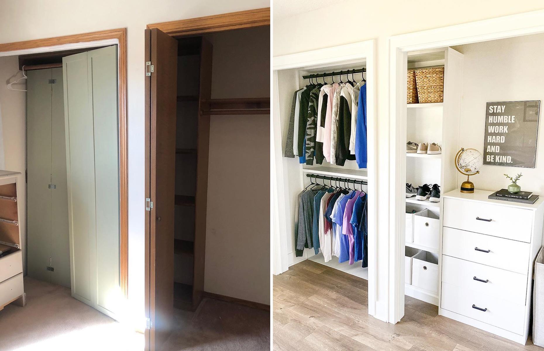 Savvy closet makeover