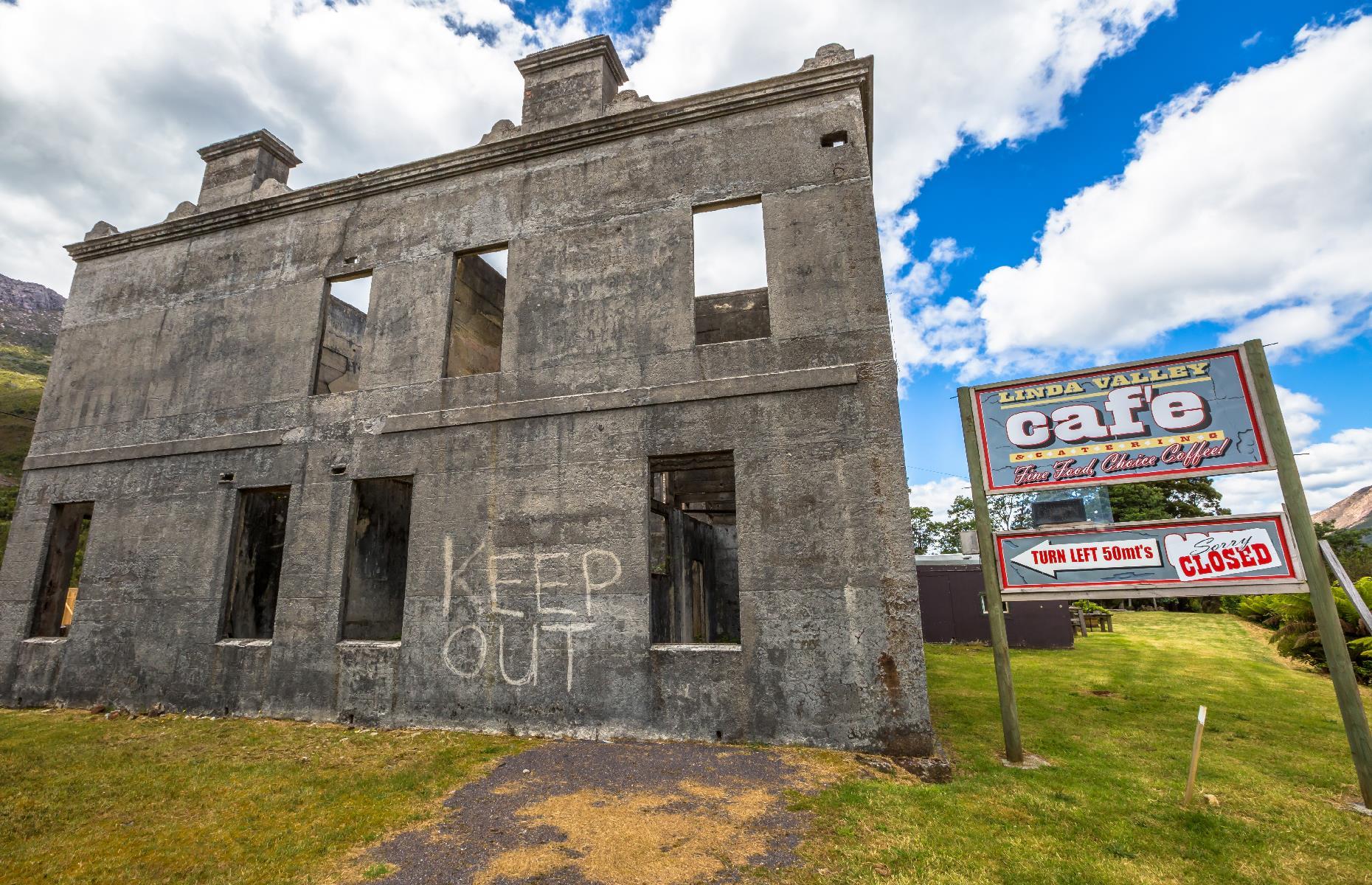A Tasmanian mining ghost town that fell into decline, Australia