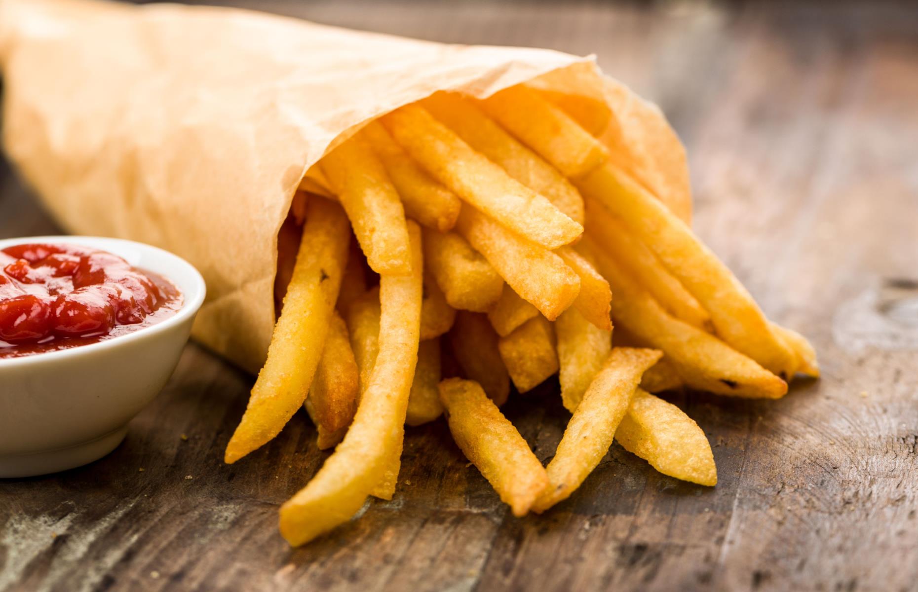 1. French fries, various locations