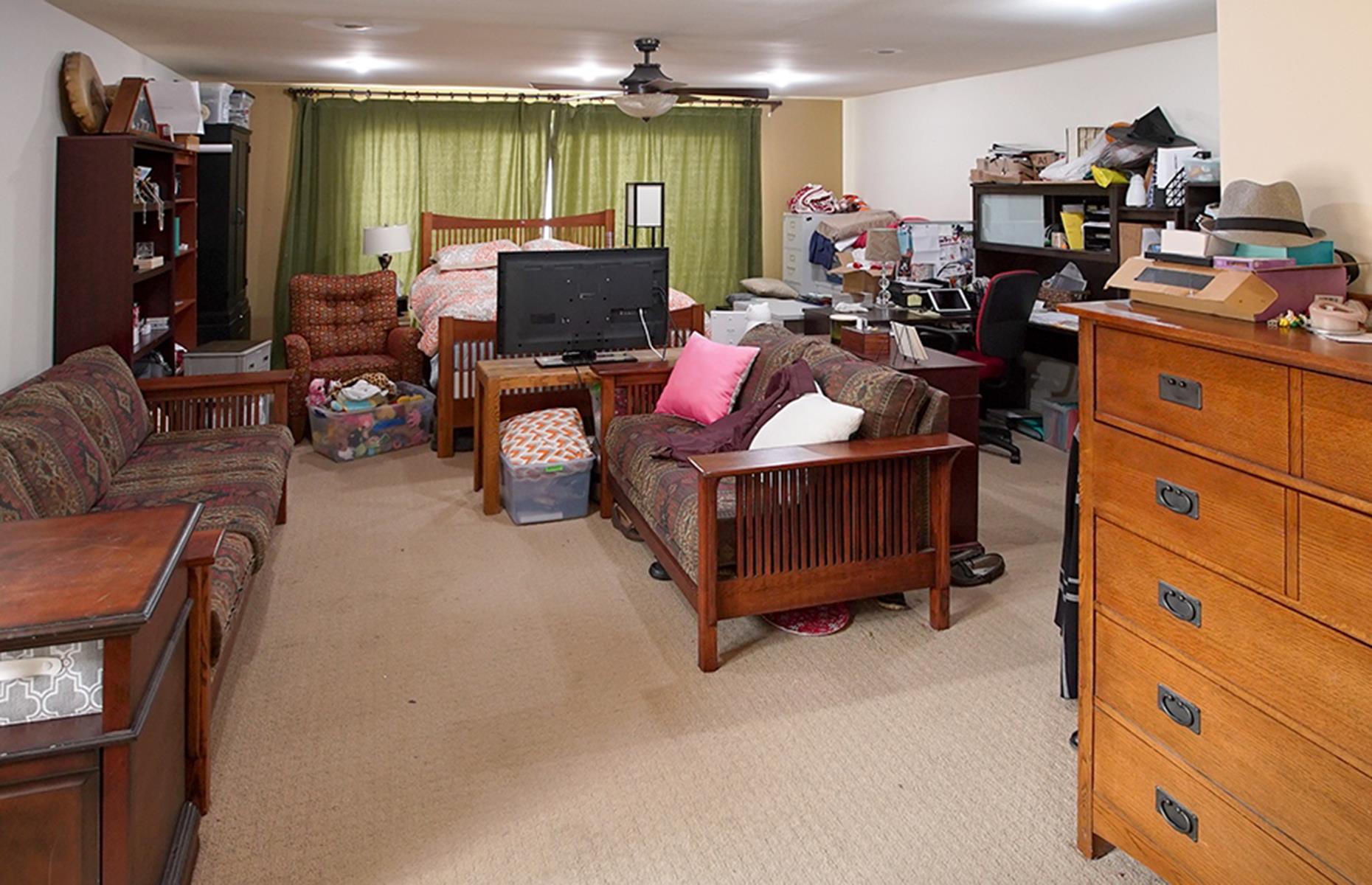 Before: a cramped multigenerational home