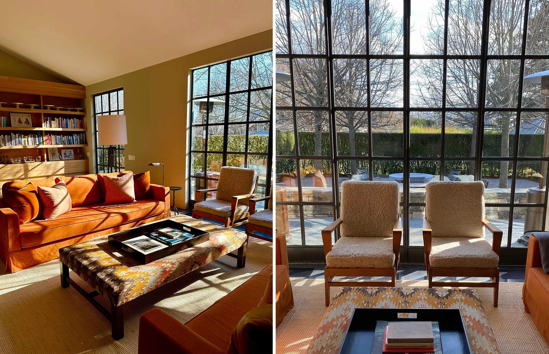 Ina Garten's Hamptons estate: light-filled reading room
