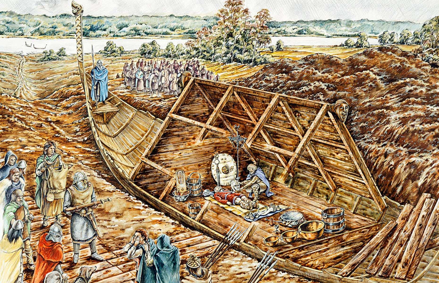 Sutton Hoo ship, 7th century