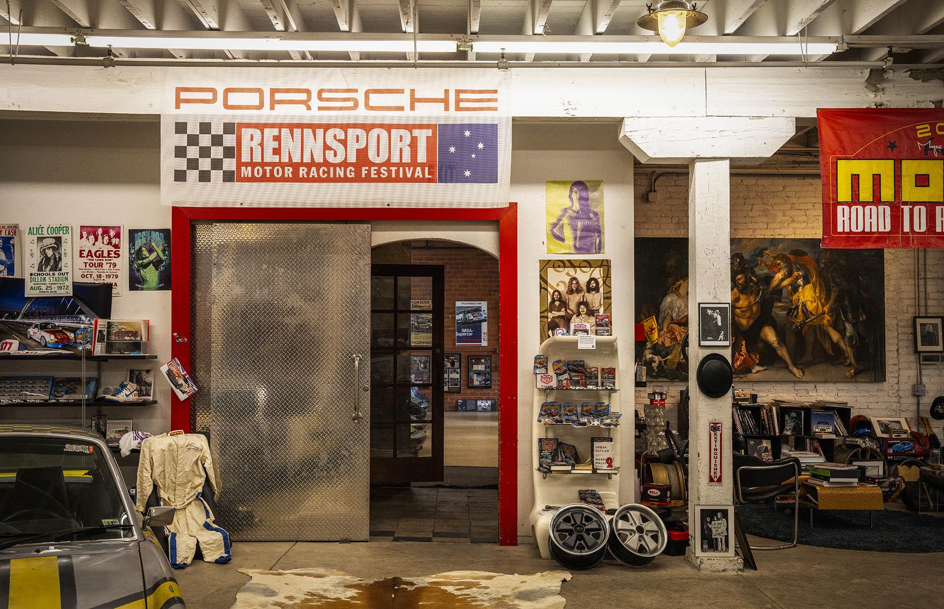 Historic car warehouse, California, USA
