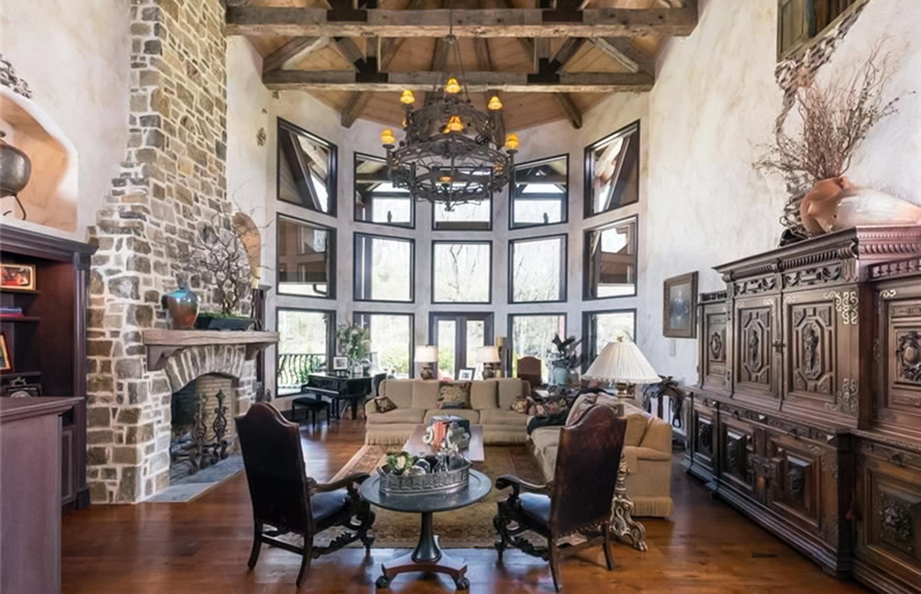 Mansion with characterful car barn, Georgia, USA