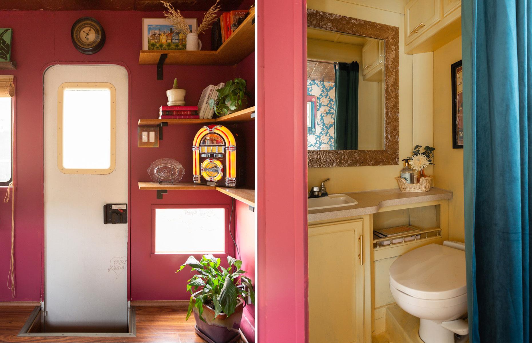 Maximalist vintage RV camper: after