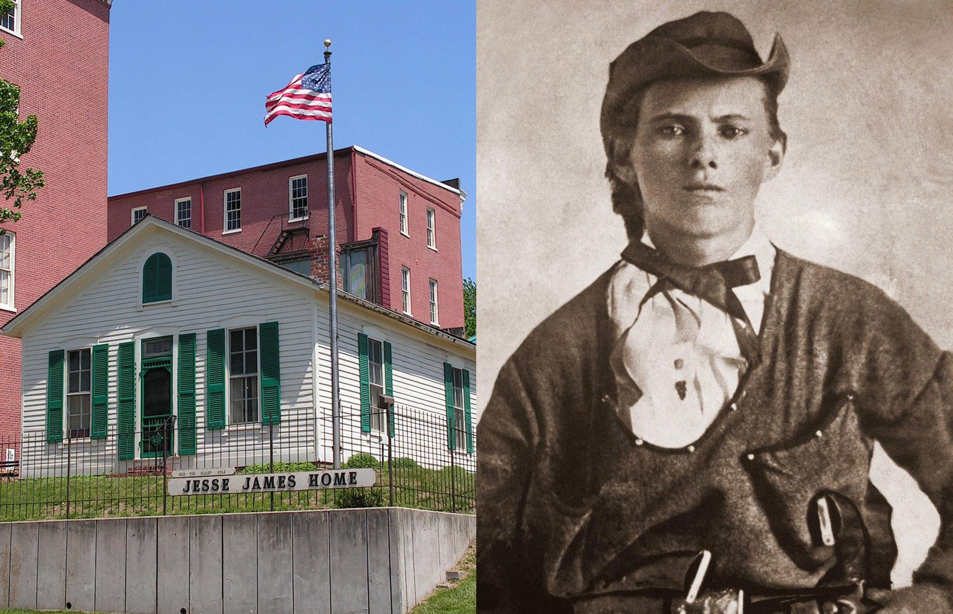 Jesse James' clapboard refuge in St. Joseph, USA